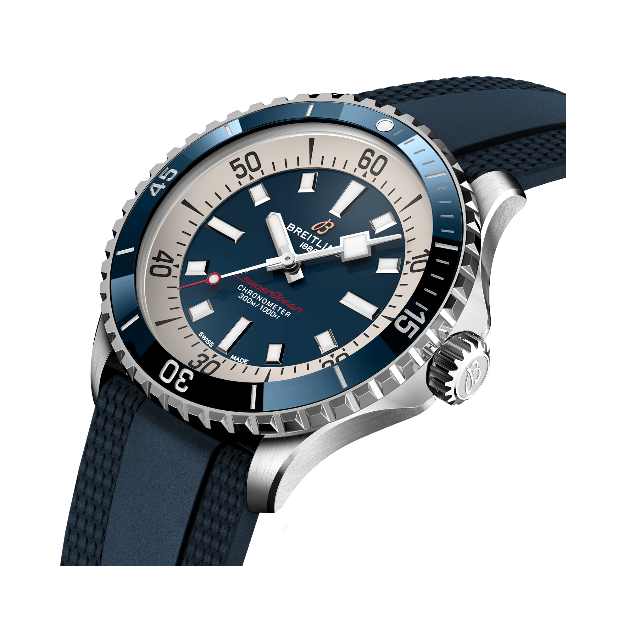 Breitling Superocean Automatic 42 42mm, Blue Dial, Arabic & Baton Numerals_3