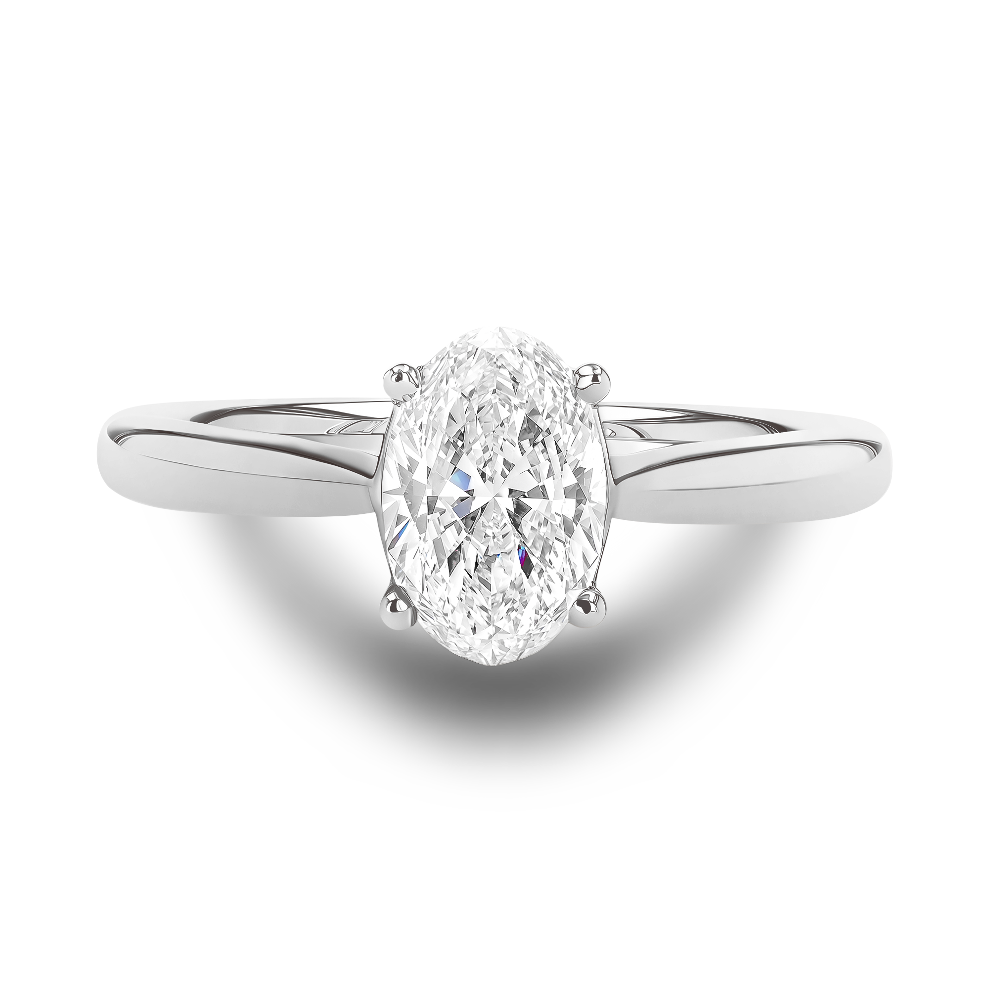 Gaia 1.02ct Diamond Solitaire Ring Oval Cut, Claw Set_2