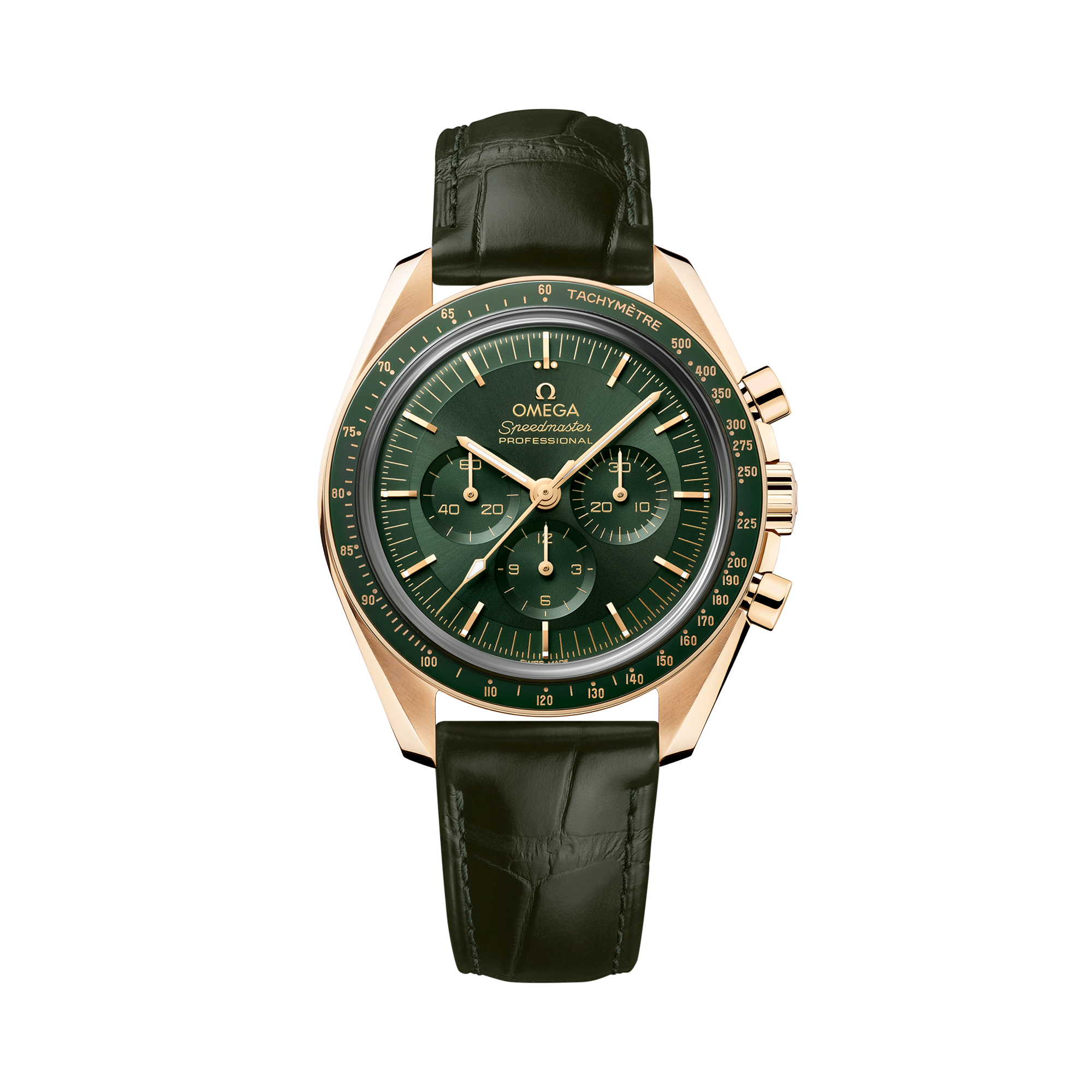 OMEGA Speedmaster Moonwatch 42mm, Green Dial, Baton Numerals_1