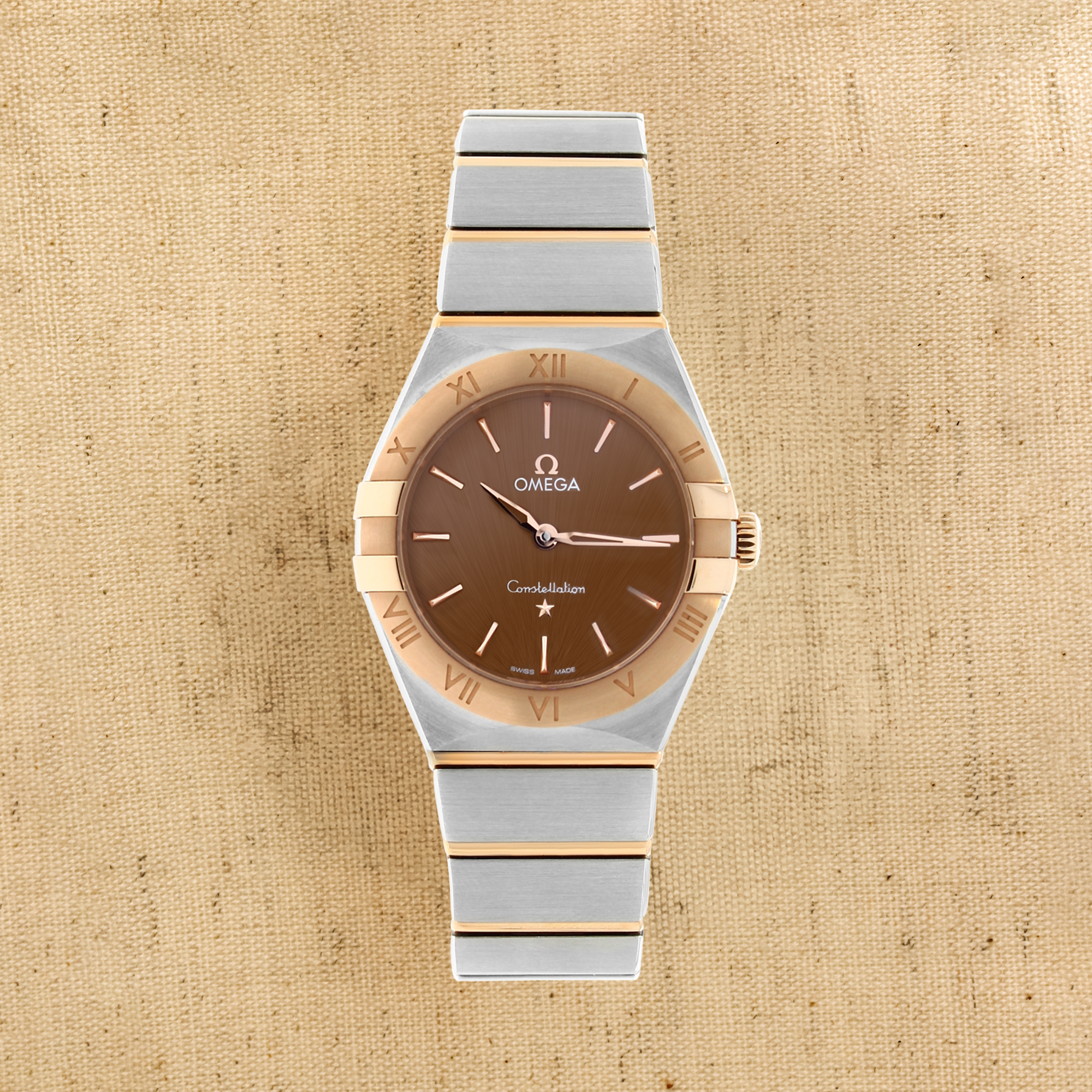 OMEGA Constellation 28mm, Chocolate Dial, Baton Numerals_1