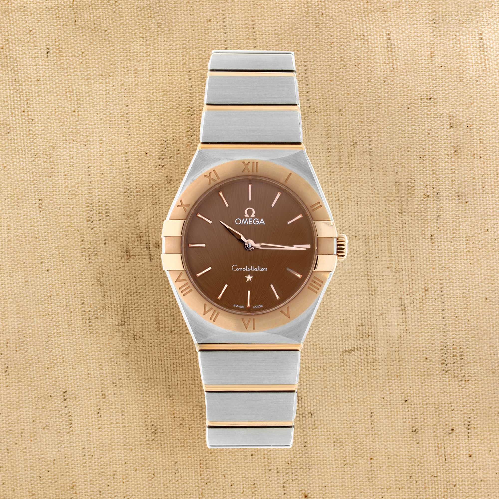 Pre-Owned OMEGA Constellation 28mm, Chocolate Dial, Baton Numerals_1