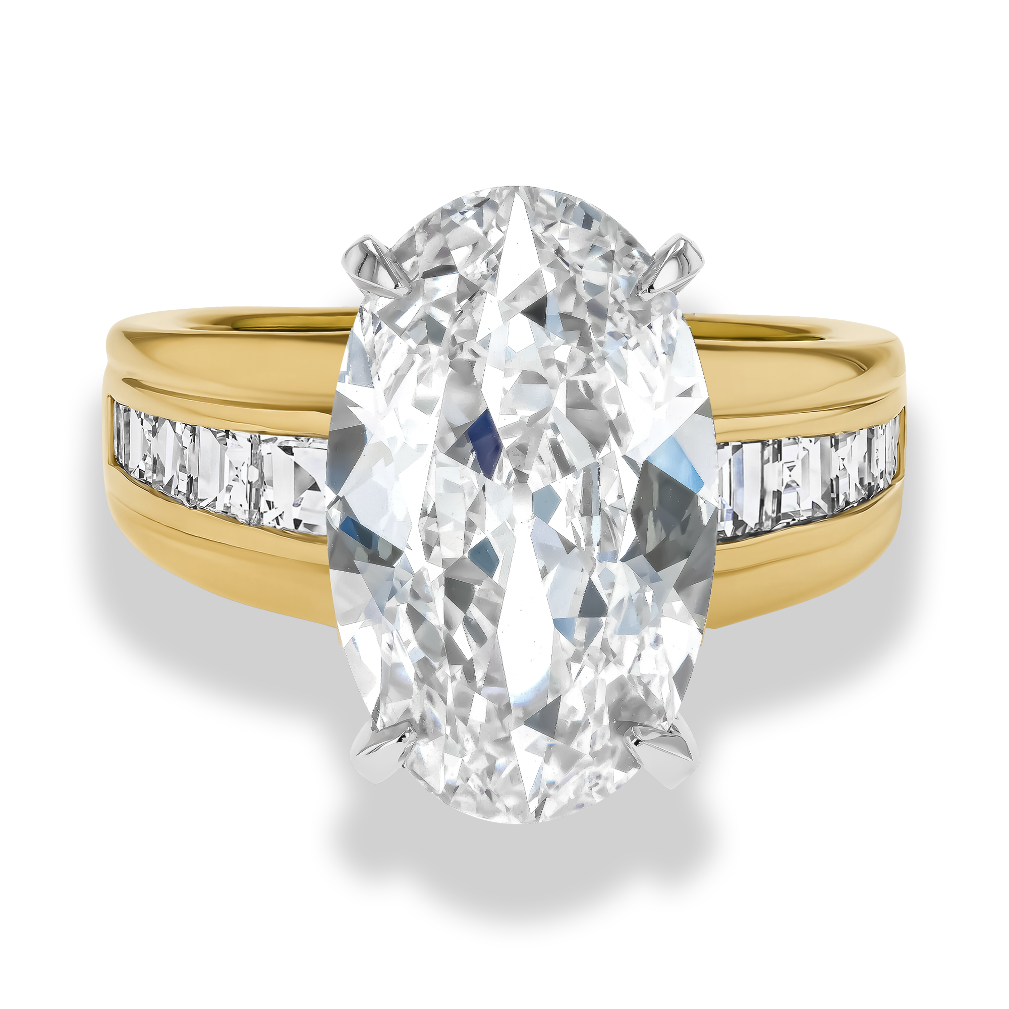 Masterpiece Manhattan Oval Cut 5.36ct Type IIA Diamond Ring Oval Cut, Claw Set_2