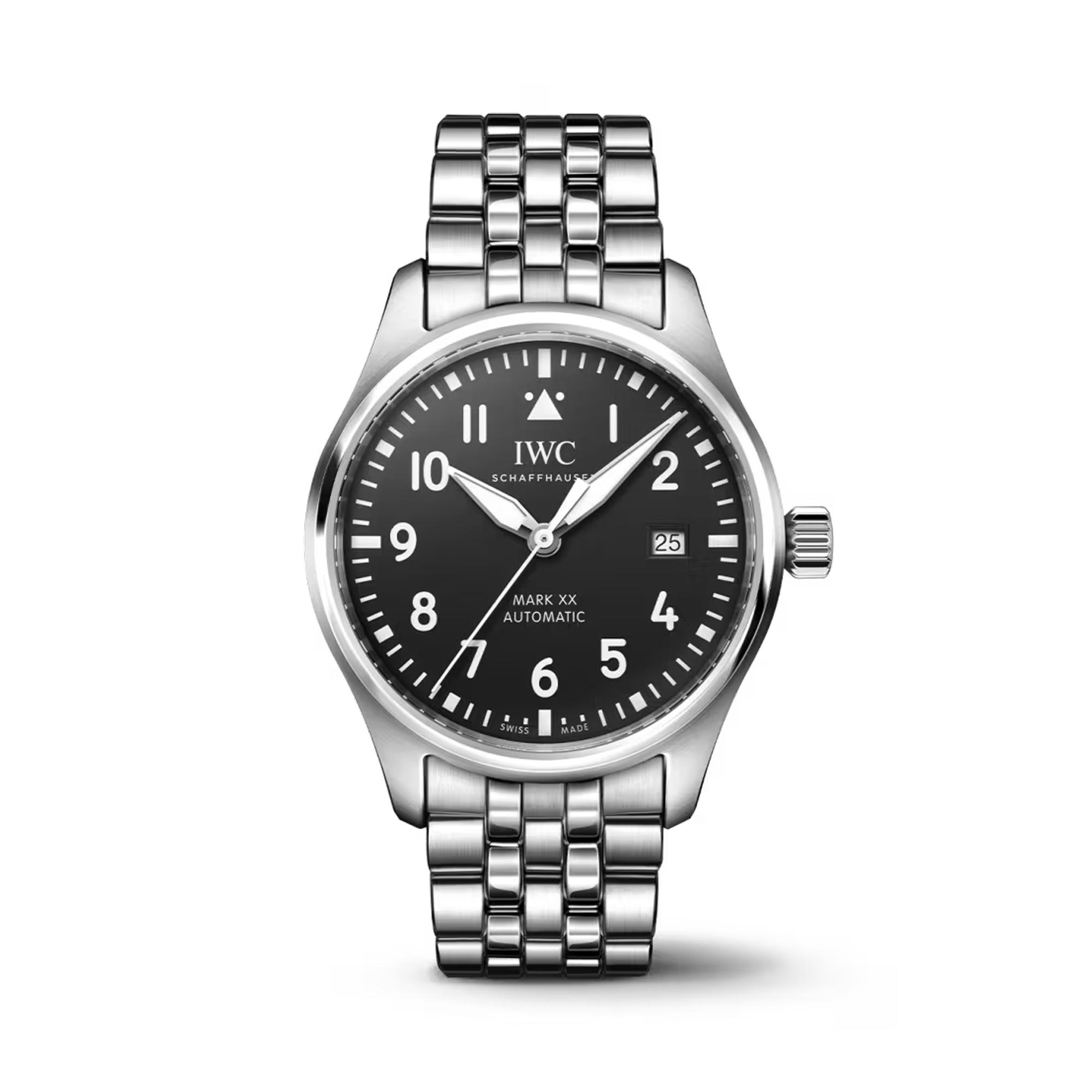 IWC Pilot's Mark XX 40mm, Black Dial, Arabic/Baton Numerals_1