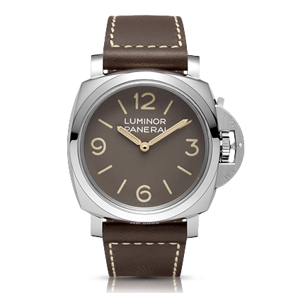 Luminor 1950 3 Days Acciaio - 47mm Brown Dial, Arabic/Baton Numerals_1