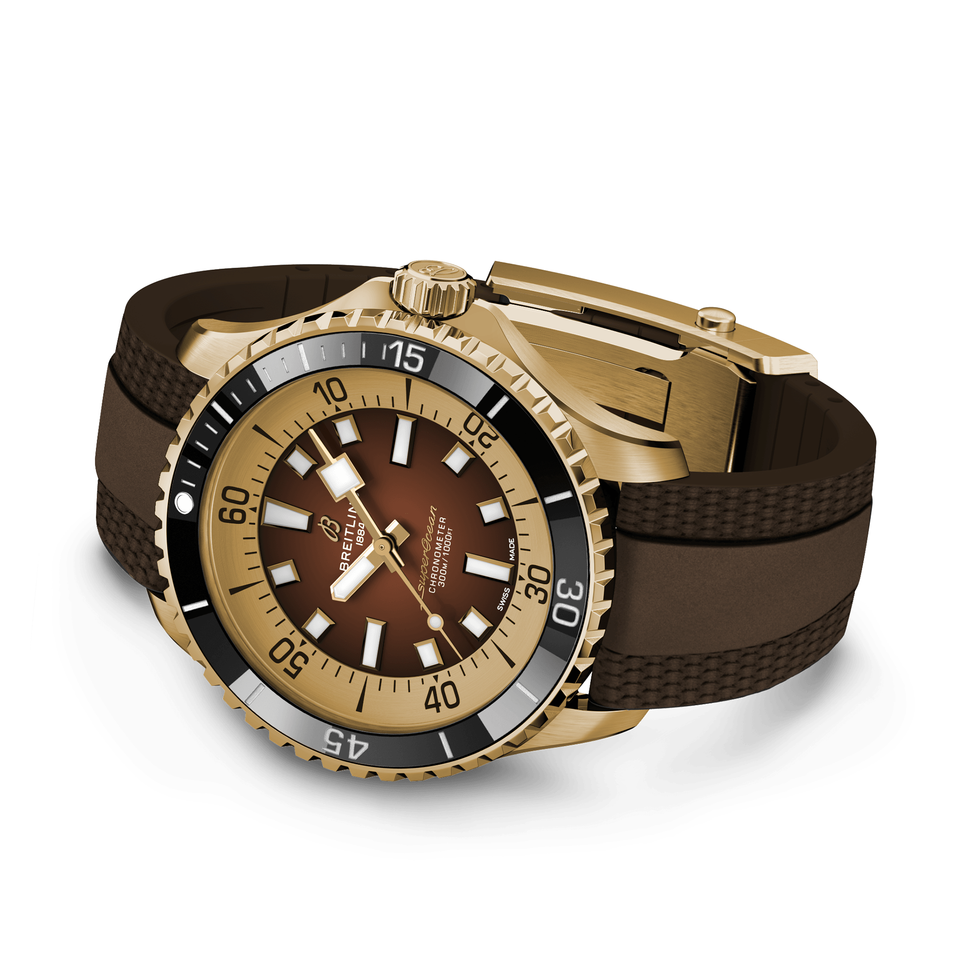 Breitling Superocean Automatic 44 Bronze 44mm, Chocolate Dial, Arabic & Baton Numerals_4