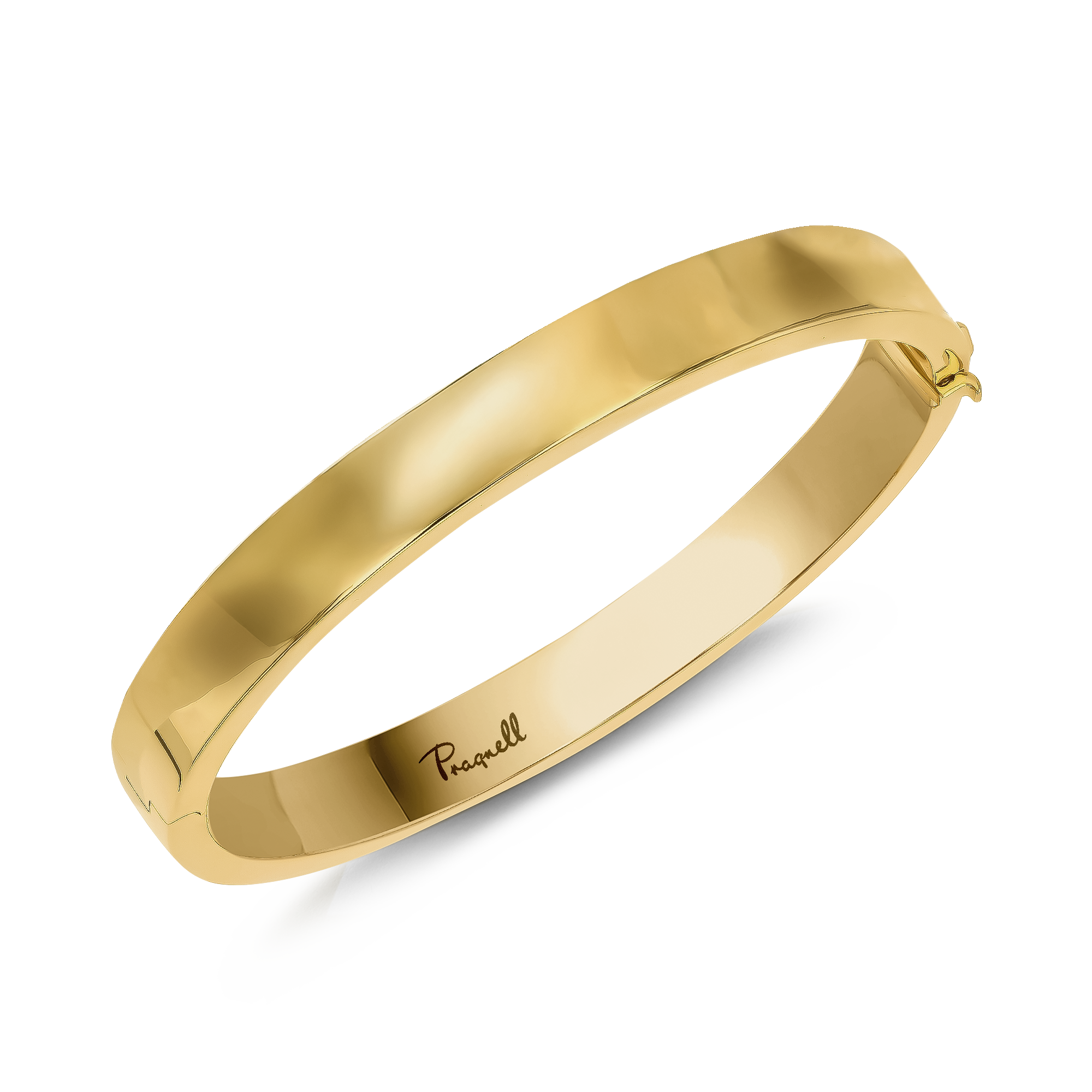 Plain Polished 8mm Square Bangle _3