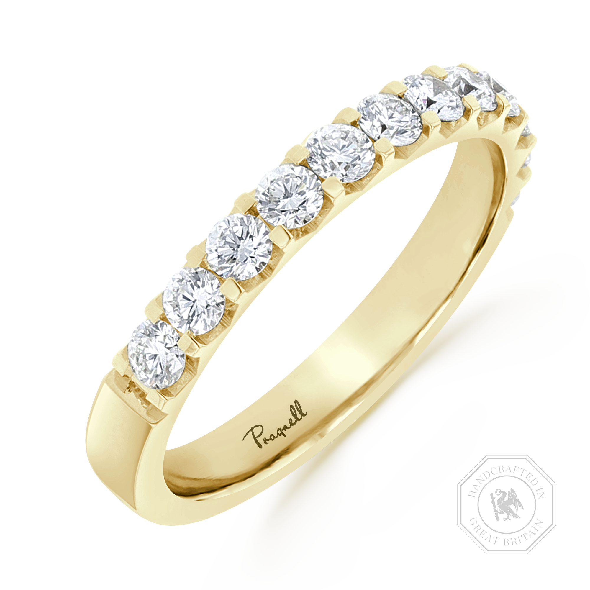 Brilliant Cut Diamond Half Eternity Ring Brilliant Cut, Half Eternity, Claw Set_1