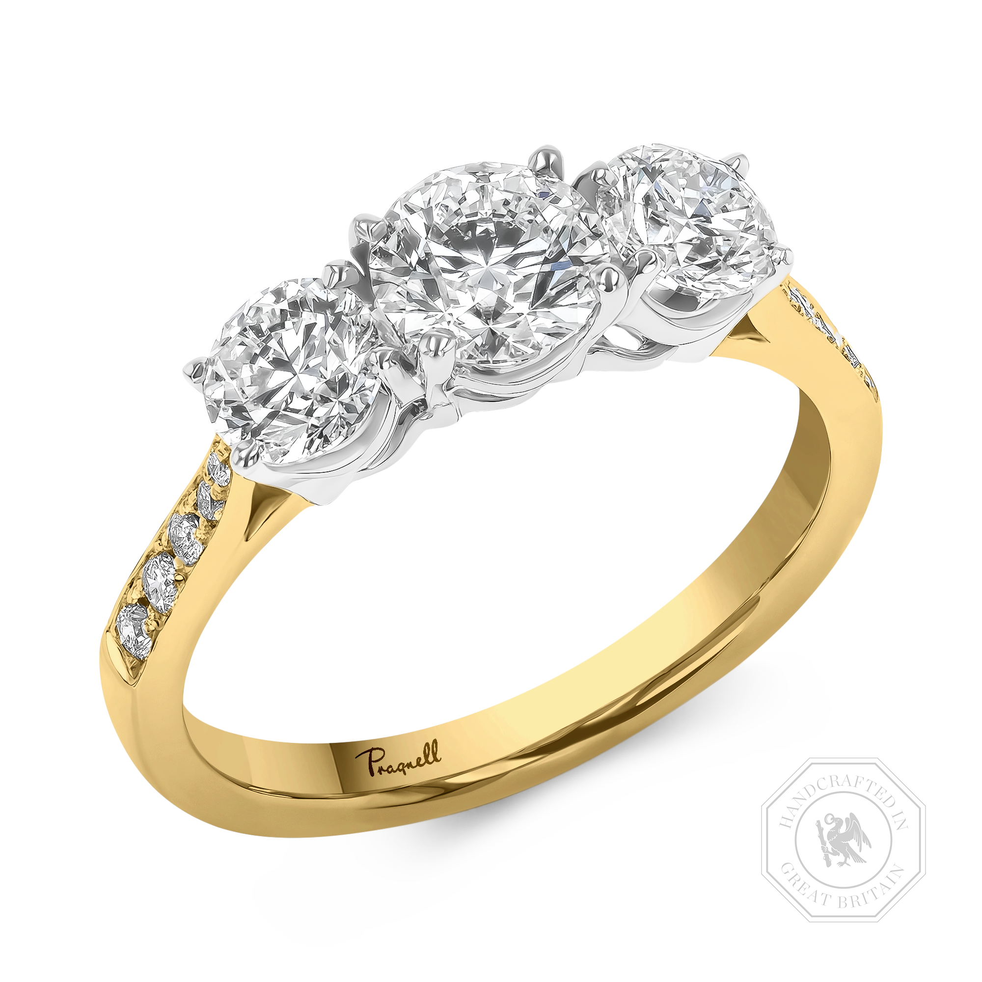Duchess 1.42ct Diamond Three Stone Ring Brilliant cut, Claw set_1