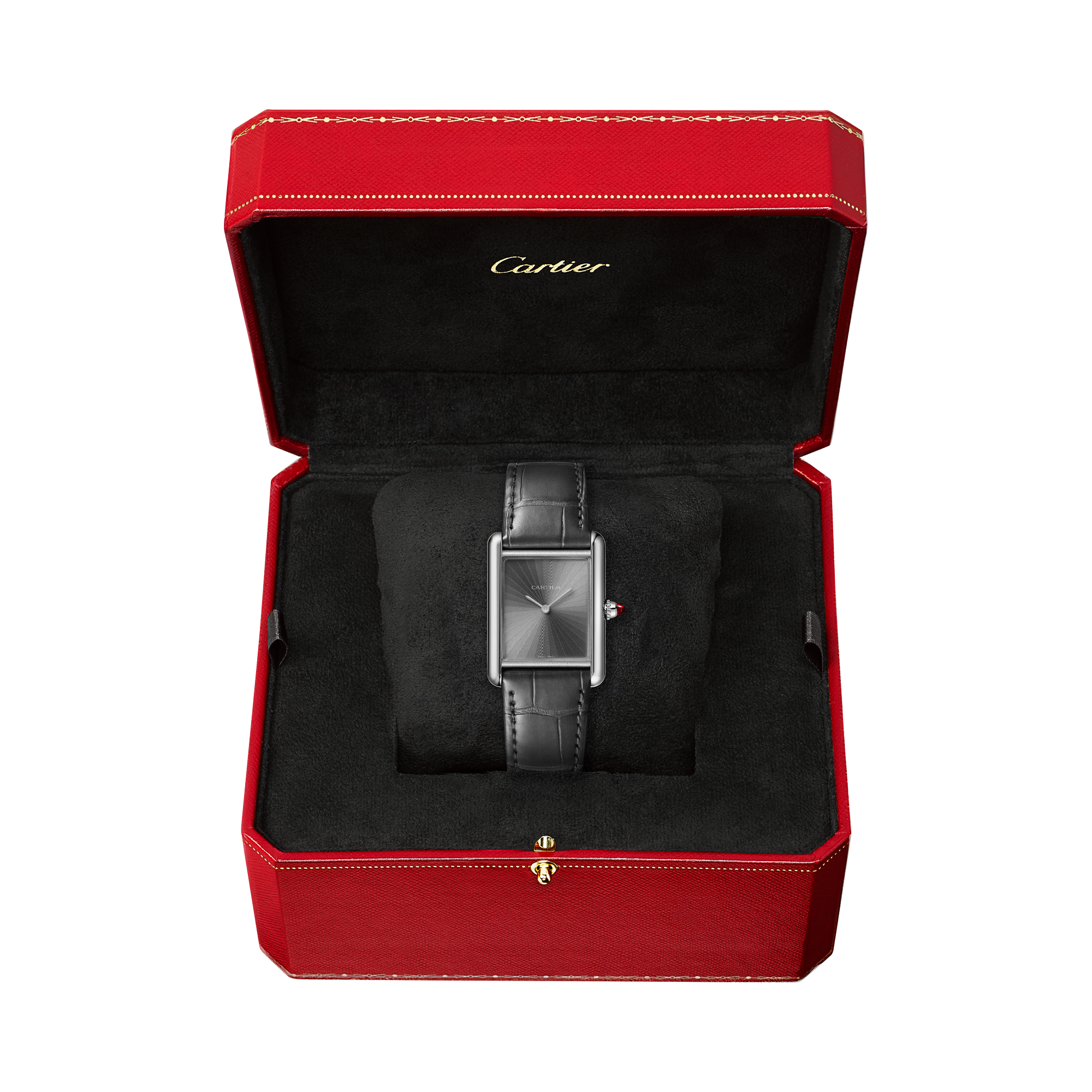 Cartier Tank Louis Cartier 25.5mm, Grey Plain Dial_5