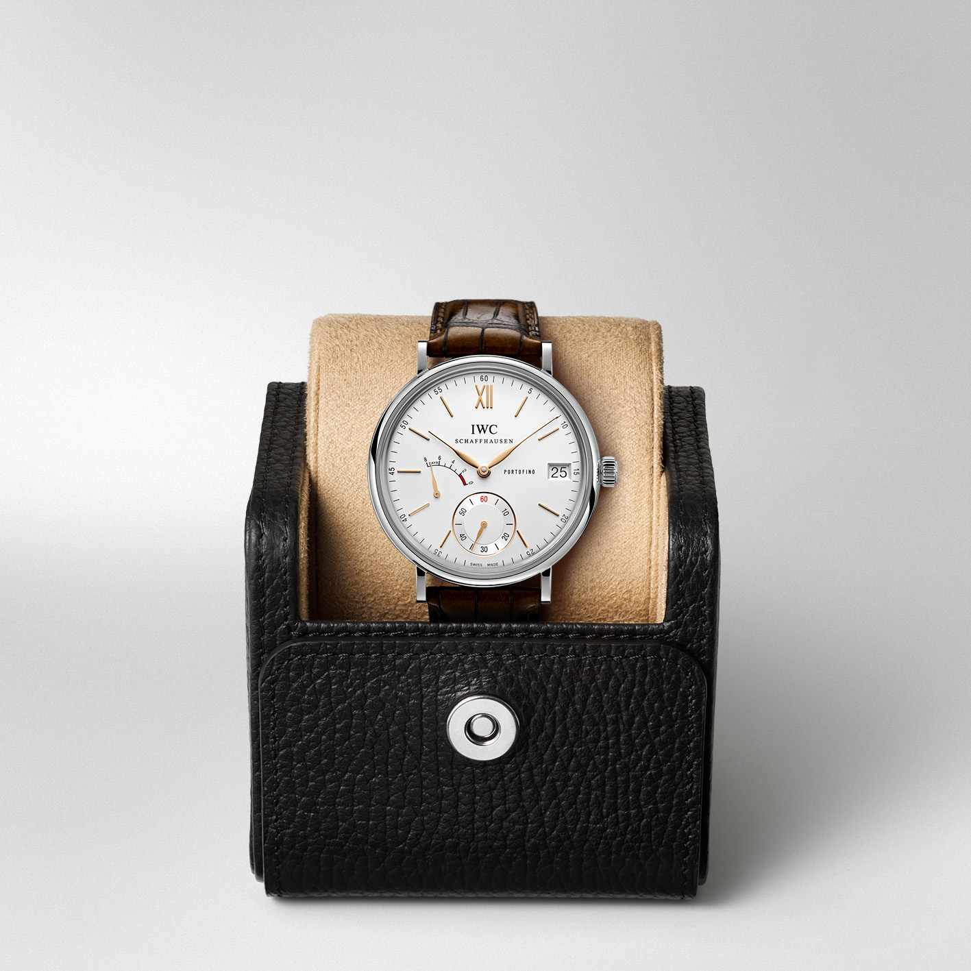 IWC Portofino Hand-Wound 45mm, Cream Dial, Baton Numerals_5