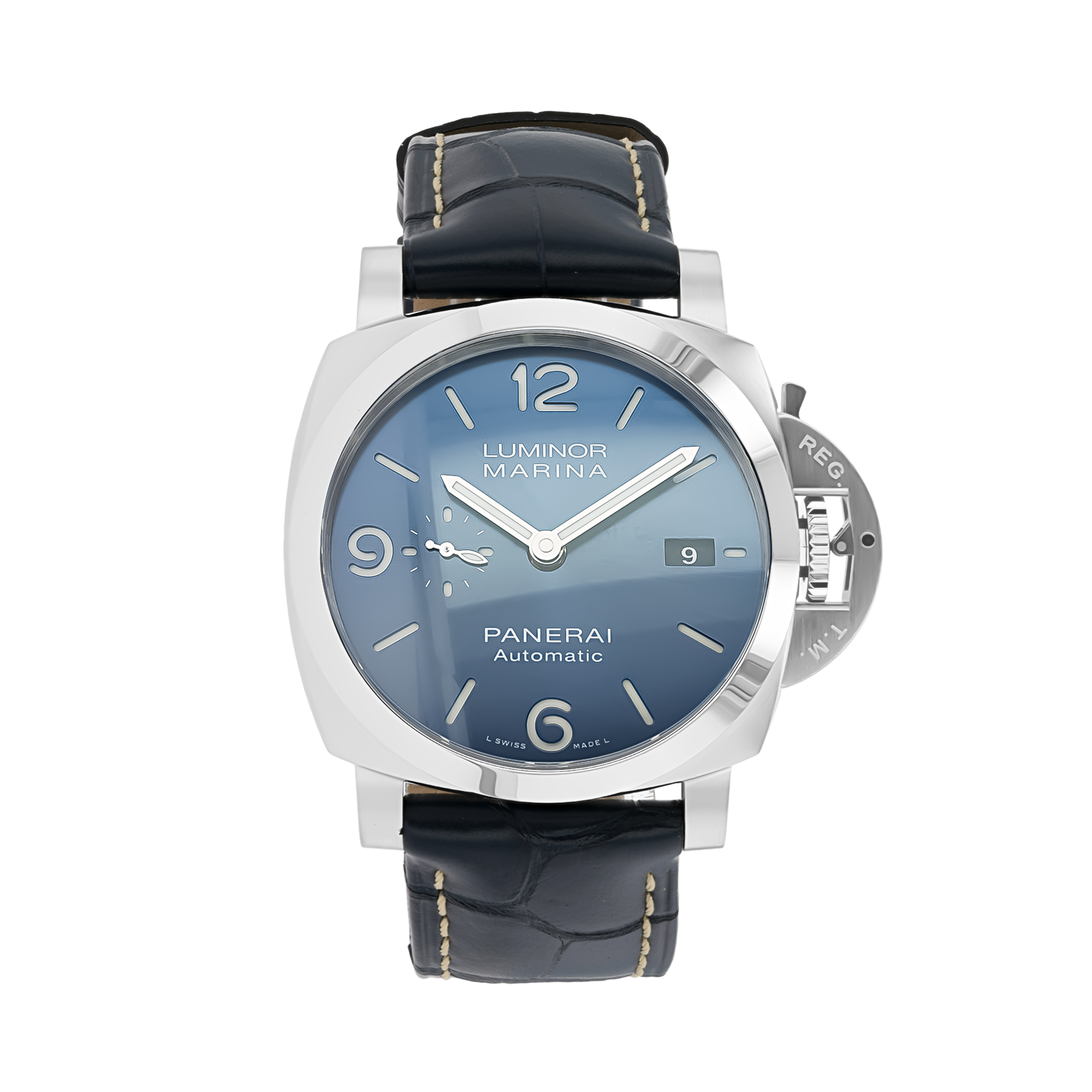 Pre-Owned Panerai Luminor Marina - 44mm 44mm, Blue Dial, Arabic/Baton Numerals_5