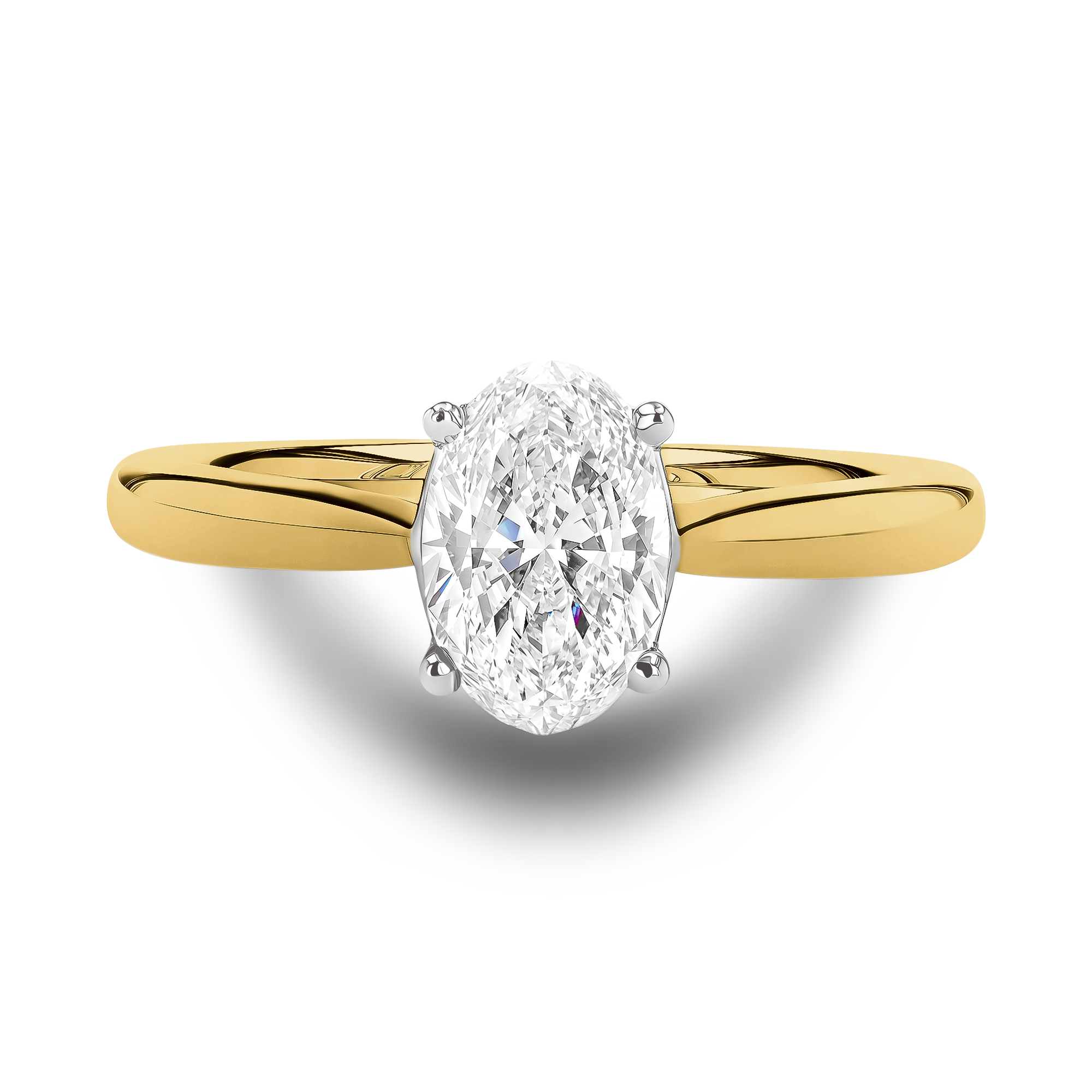 Gaia 0.33ct Oval Cut Diamond Ring Oval Cut, Claw Set_2