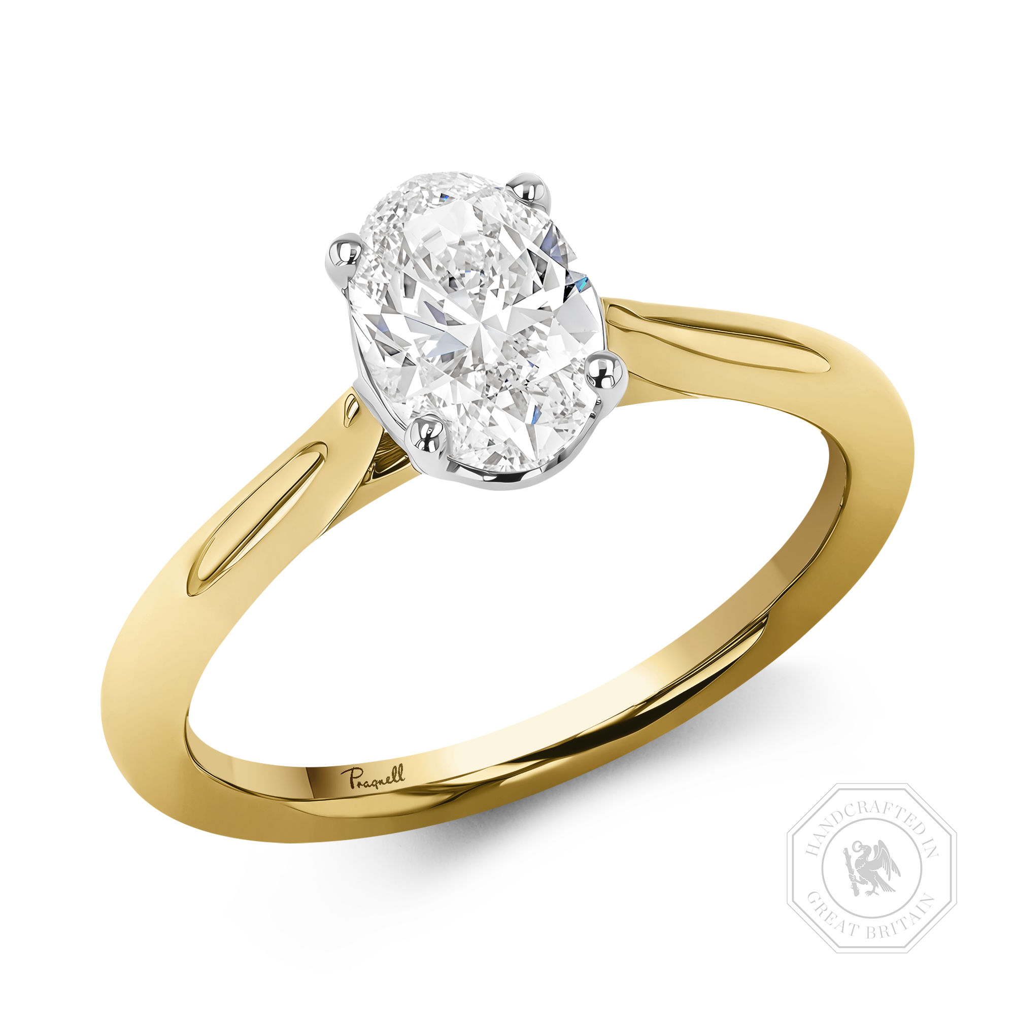 Gaia 0.33ct Oval Cut Diamond Ring Oval Cut, Claw Set_1