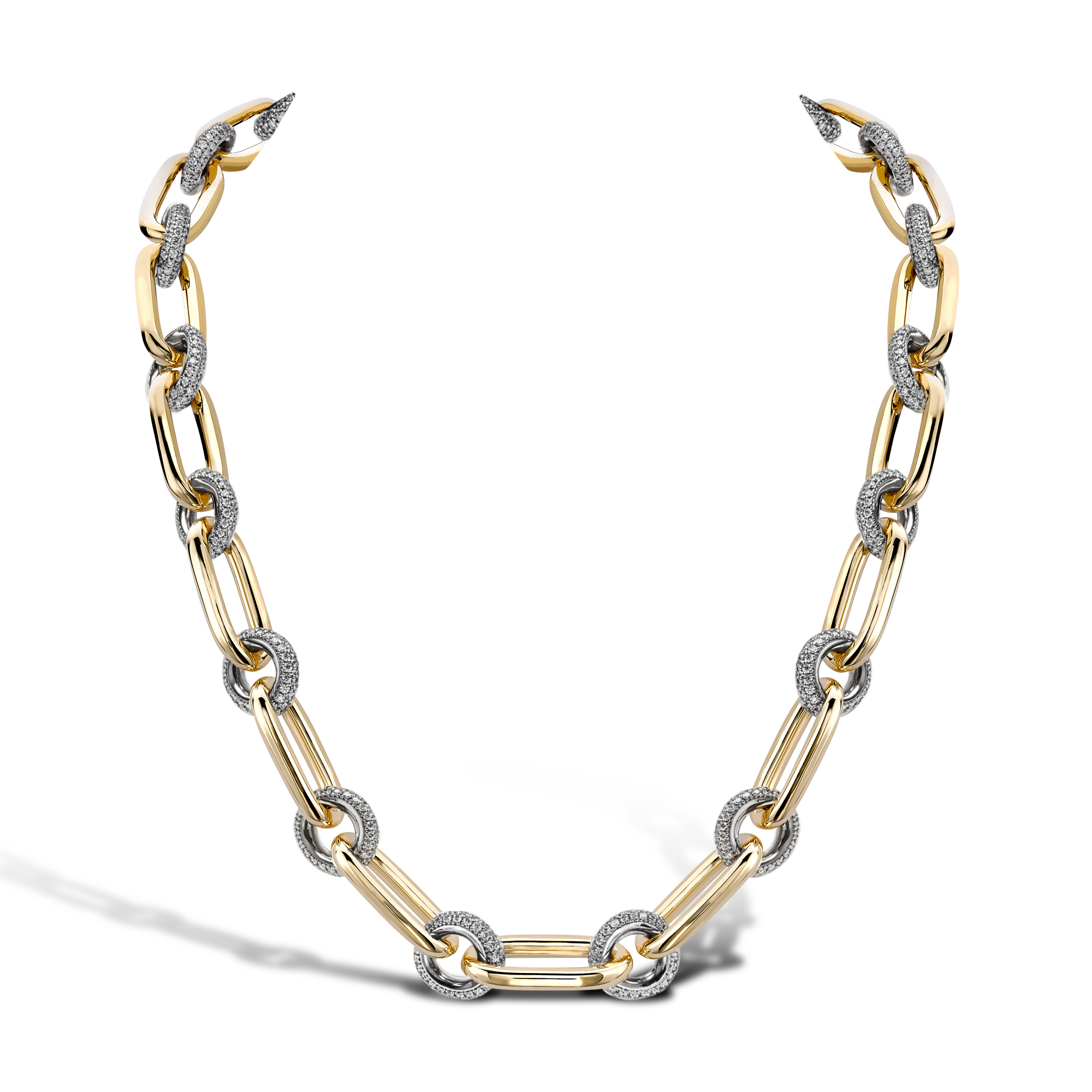 Havana Diamond Chain Necklace Brilliant Cut, Pave_1