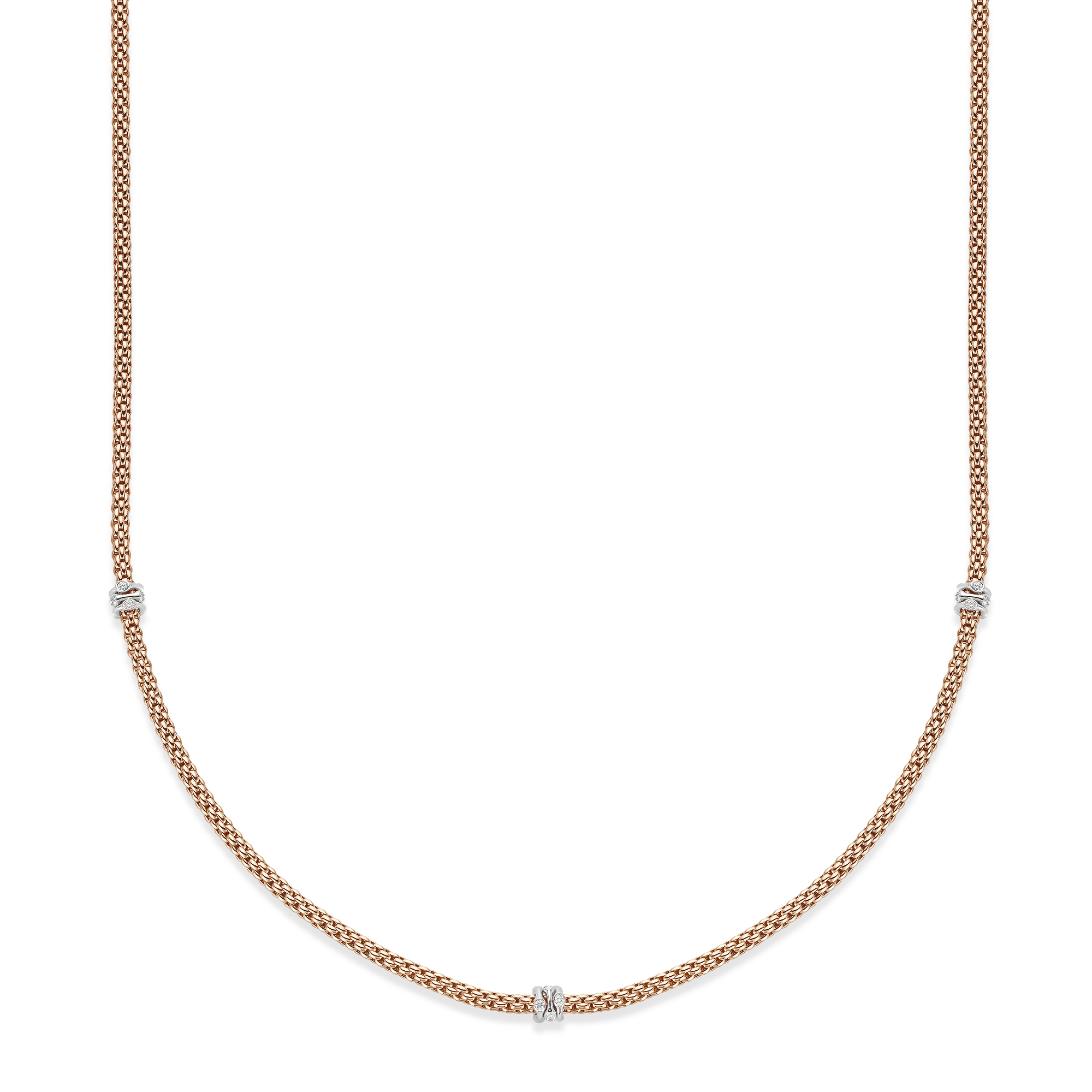 Fope Prima Long Diamond Necklace Brilliant Cut, Pavé Set_1