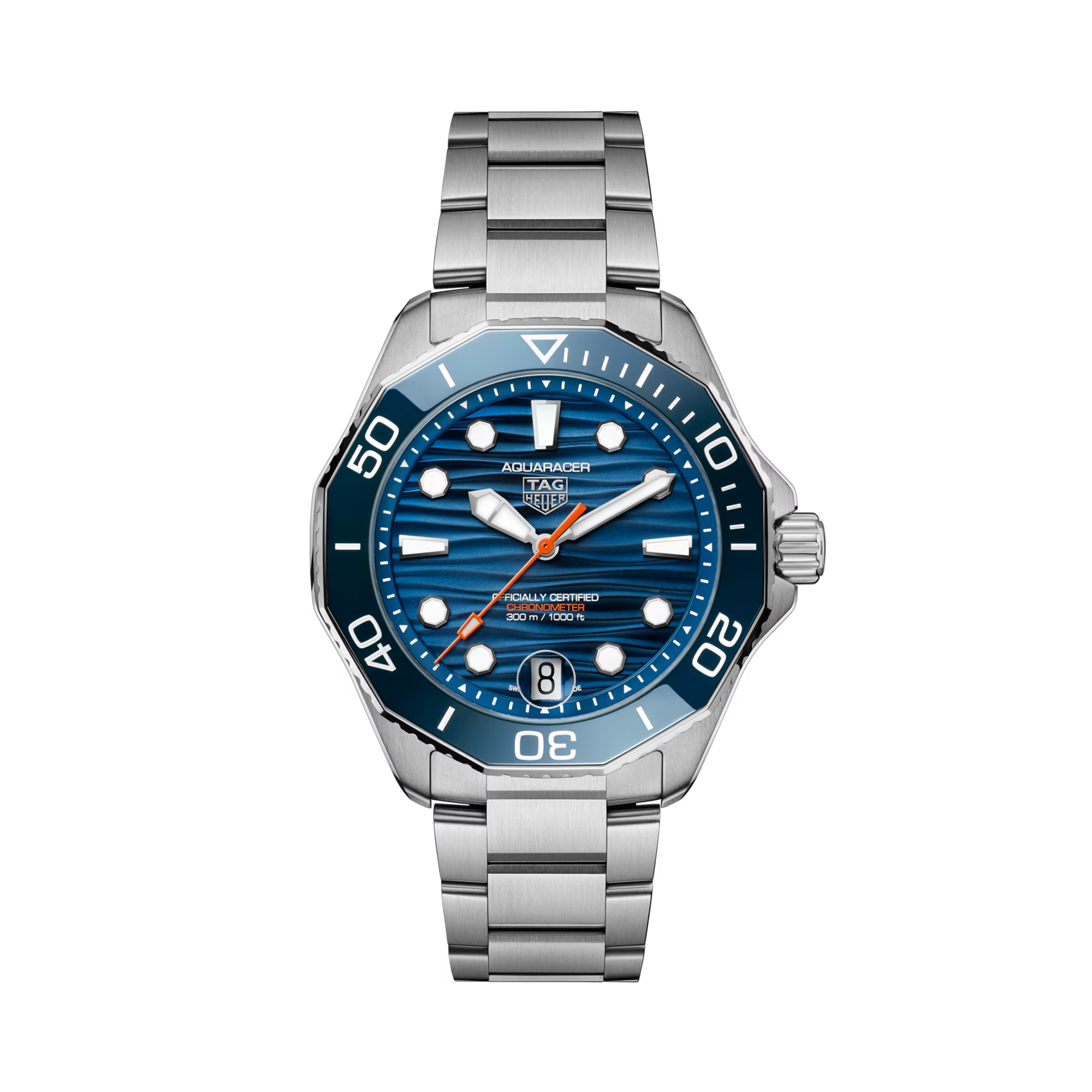 Tag Heuer Aquaracer Professional 300 42mm, Blue Dial, Baton Numerals_1
