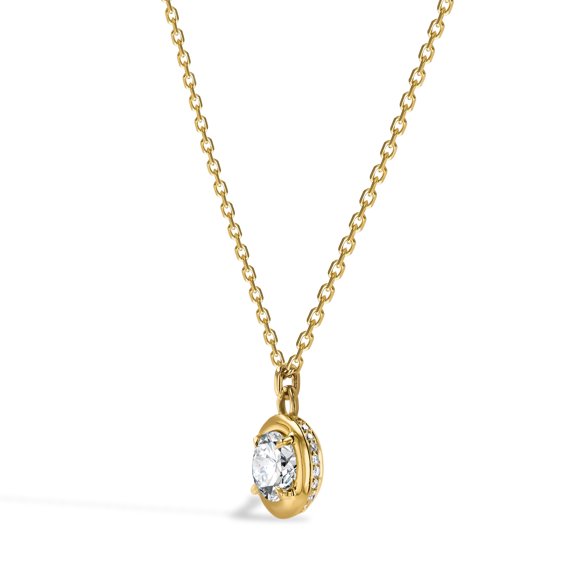 Skimming Stone 0.86ct Botswana Diamond Pendant Brilliant cut, Claw set_2