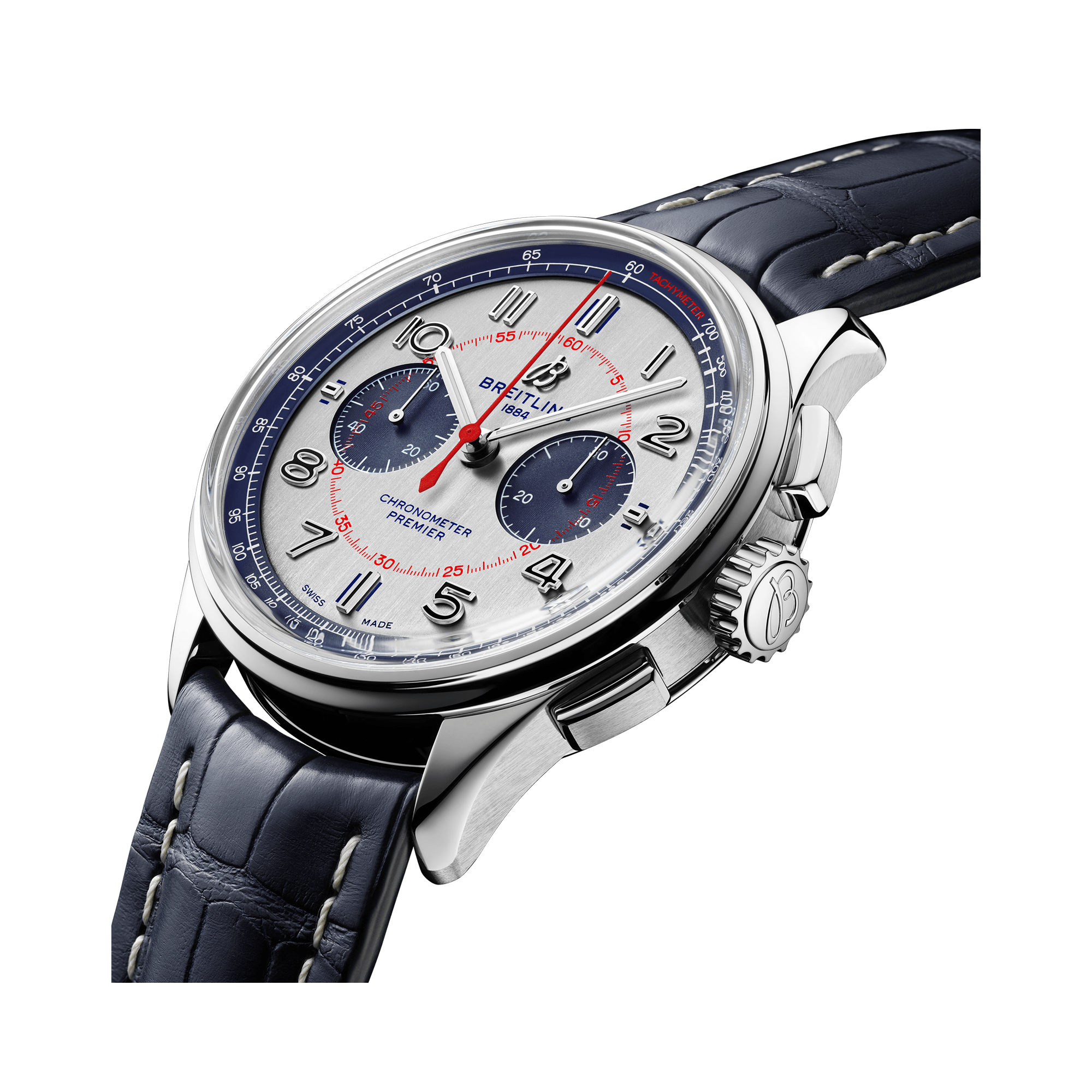 Breitling Premier B01 Chronograph 42 42mm, Silver Dial, Arabic Numerals_3