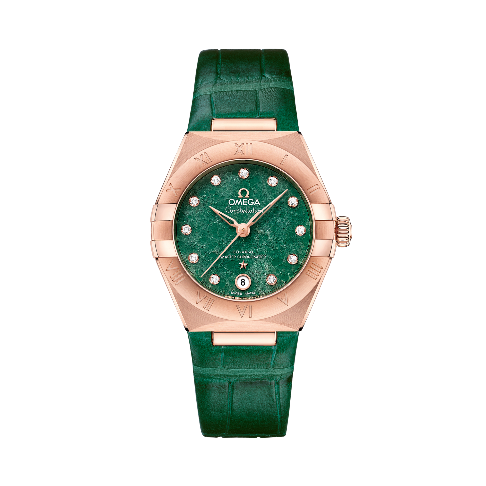 OMEGA Constellation 29mm, Green Dial, Diamond Numerals_1