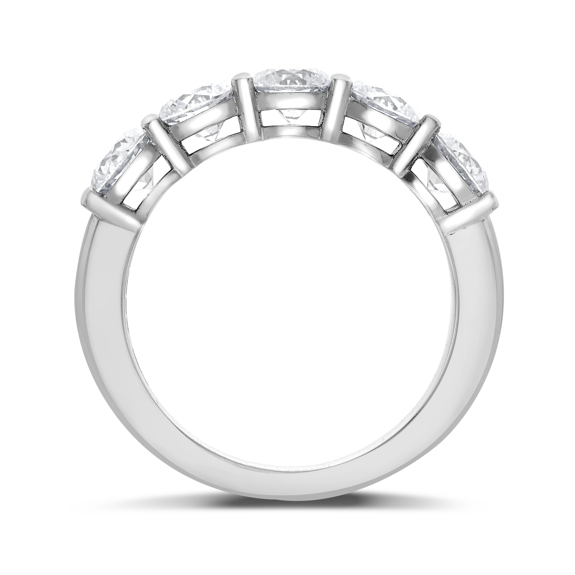 Five Stone Diamond Ring Brilliant cut, Claw set_3