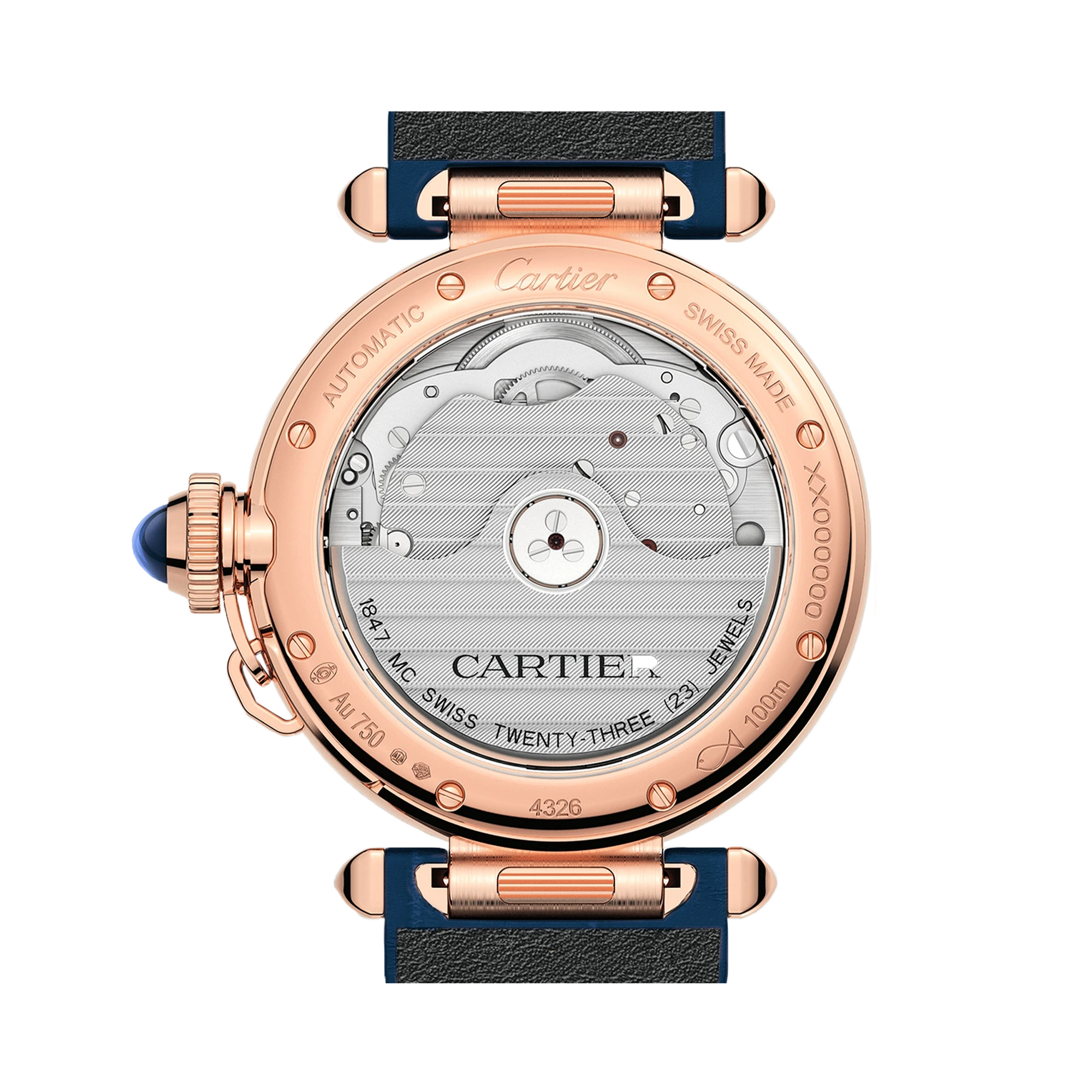 Cartier Pasha de Cartier 35mm, Silver Dial, Arabic Numerals_5