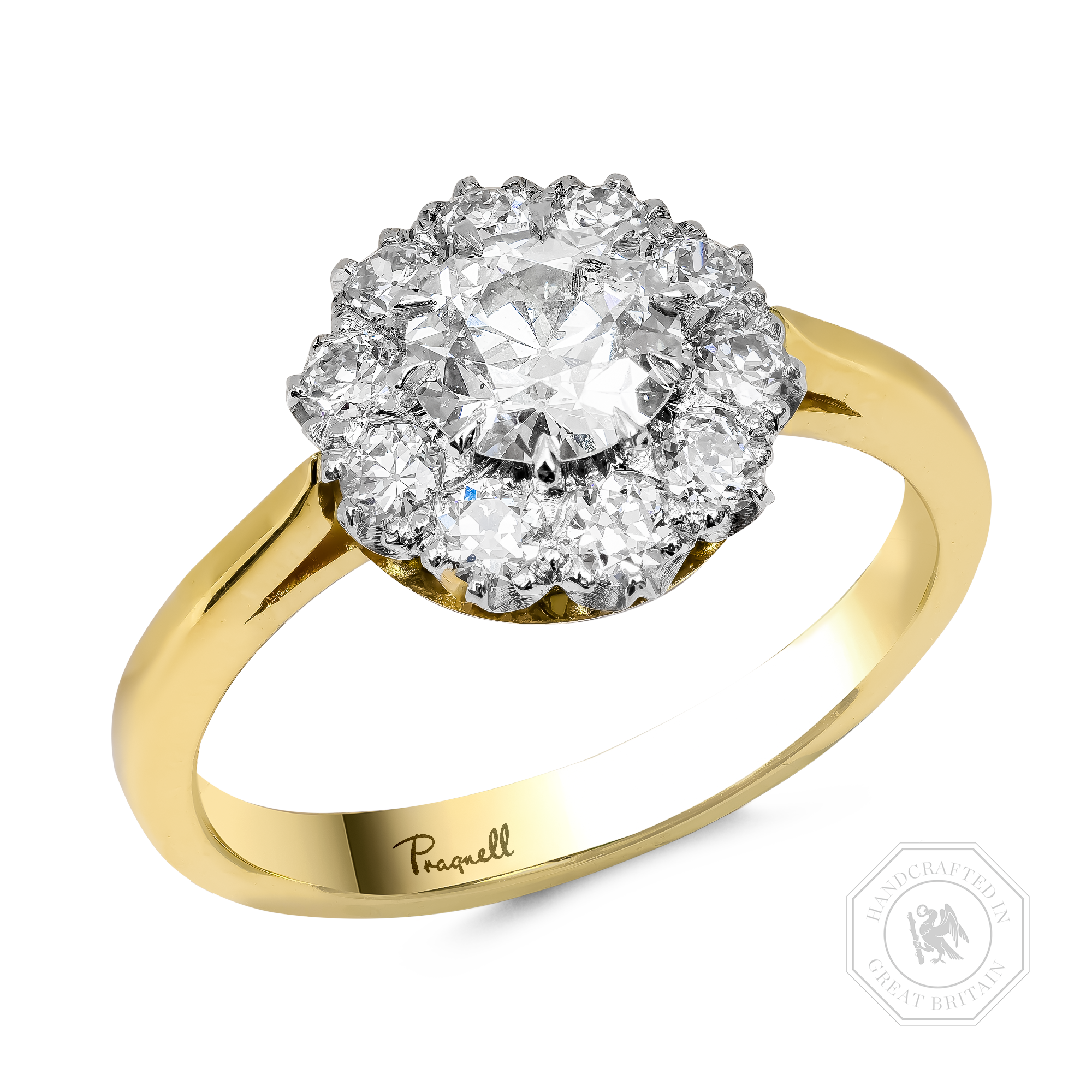 Coronet Brilliant Cut 0.65ct Diamond Cluster Ring Brilliant cut, Claw set_1