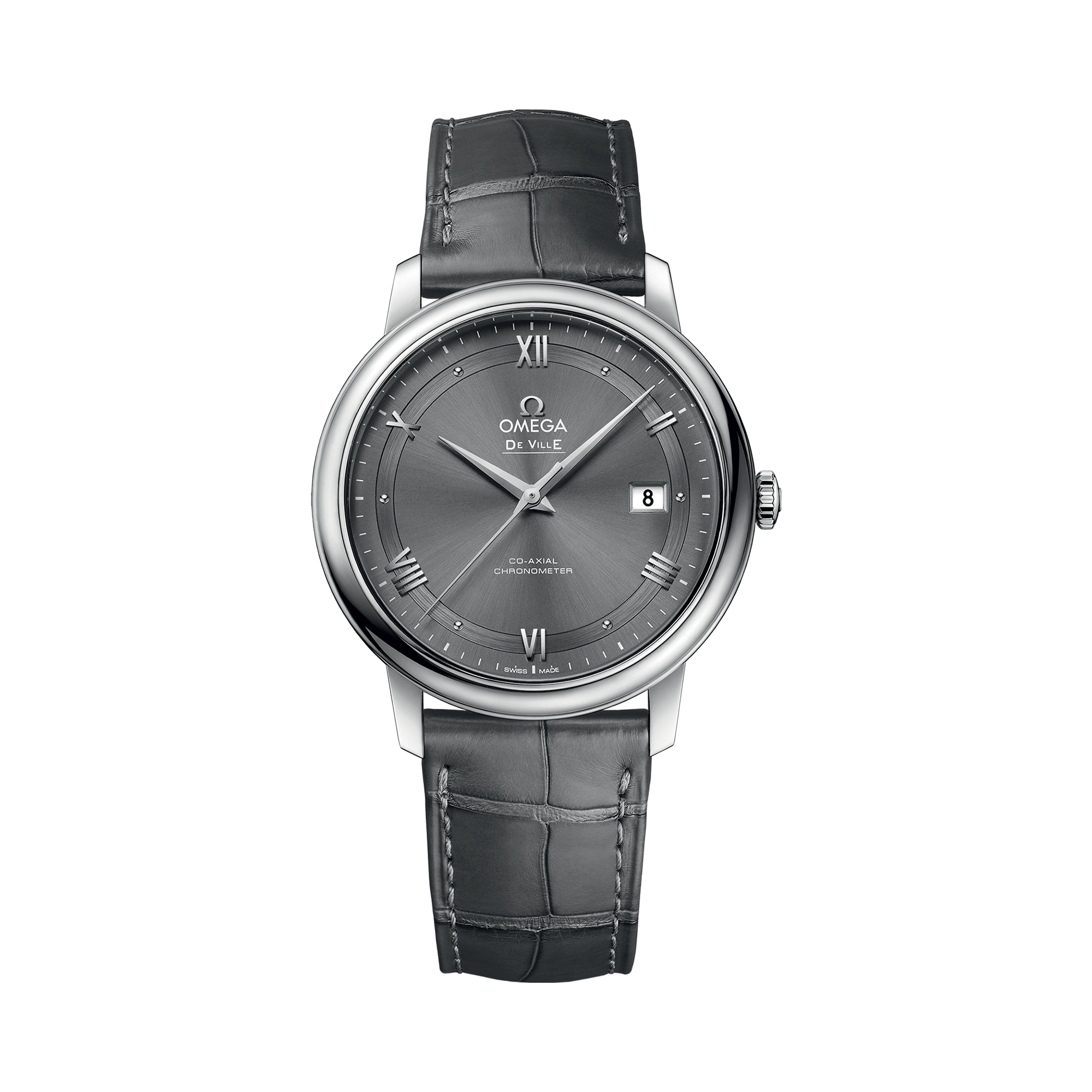 OMEGA De Ville 39.5mm, Grey Dial, Roman Numerals_1