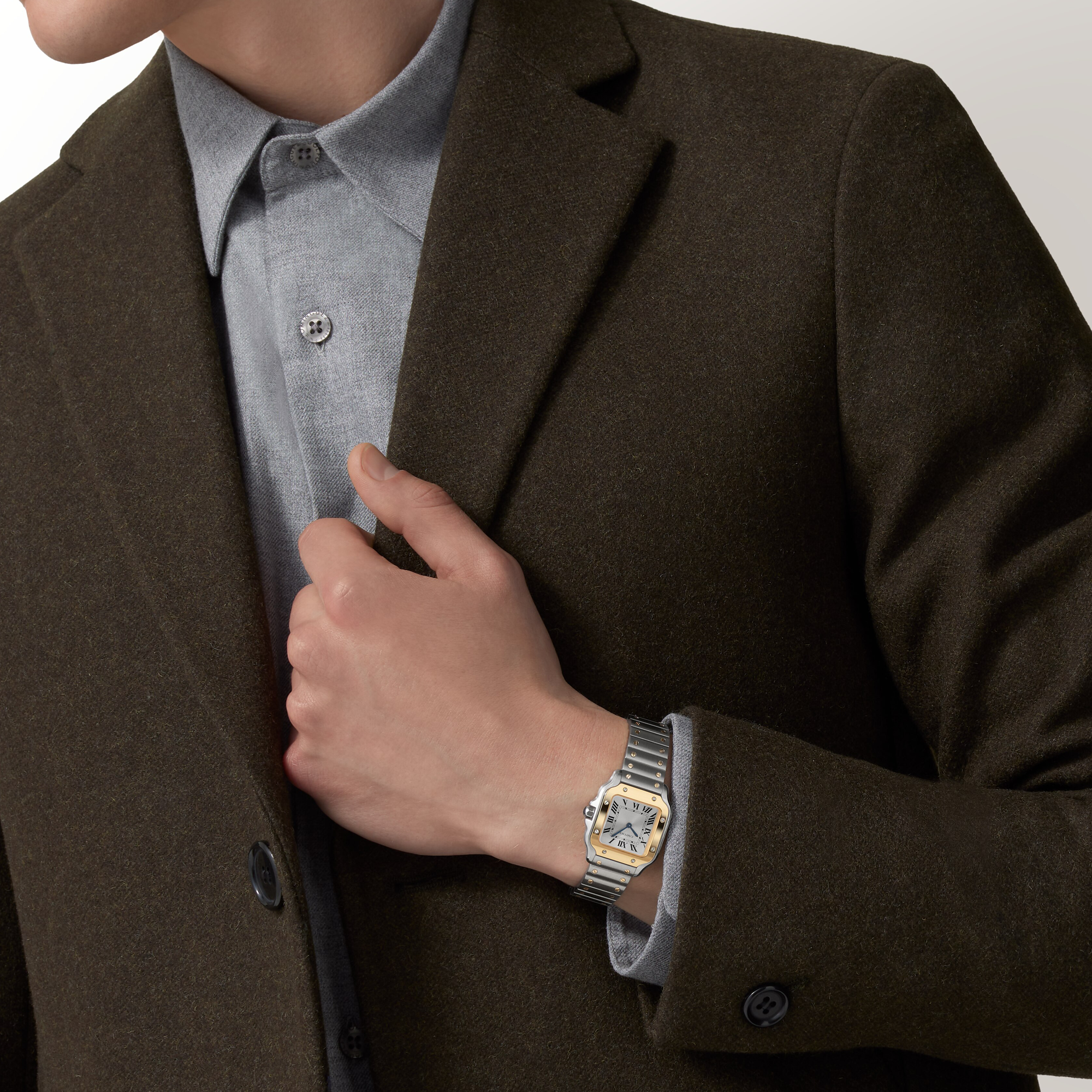 Cartier Santos de Cartier Small, Silver Dial, Roman Numerals_8