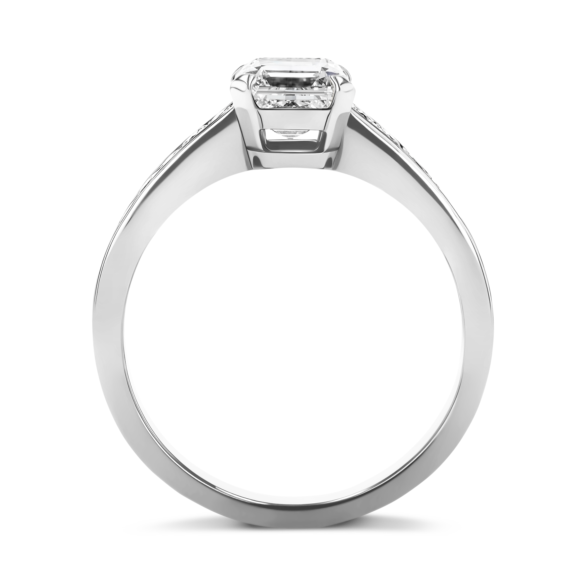 Gatsby 1.20ct Diamond Solitaire Ring Asscher Cut, Claw Set_3