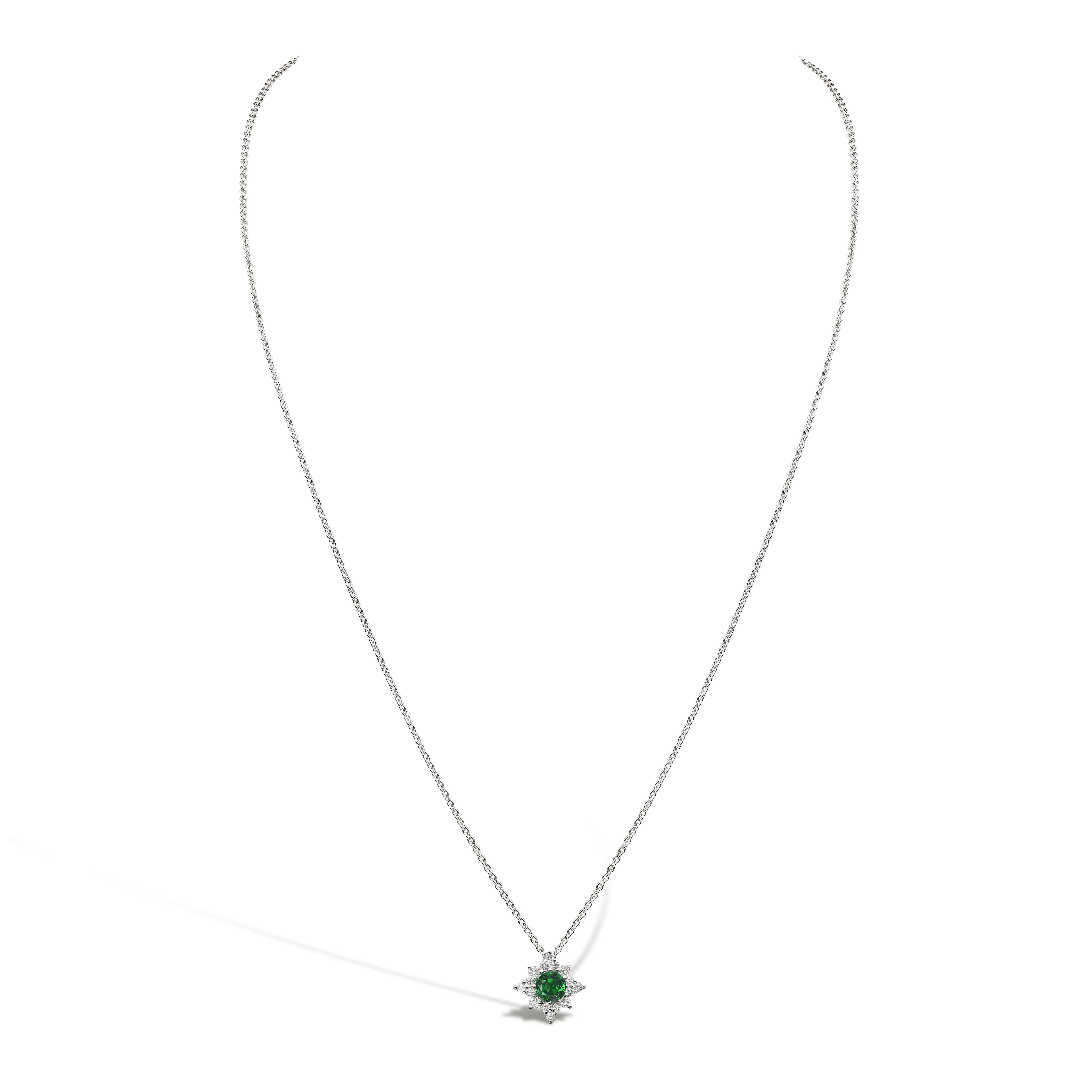 Star Struck Emerald Pendant Brilliant cut, Claw set_2