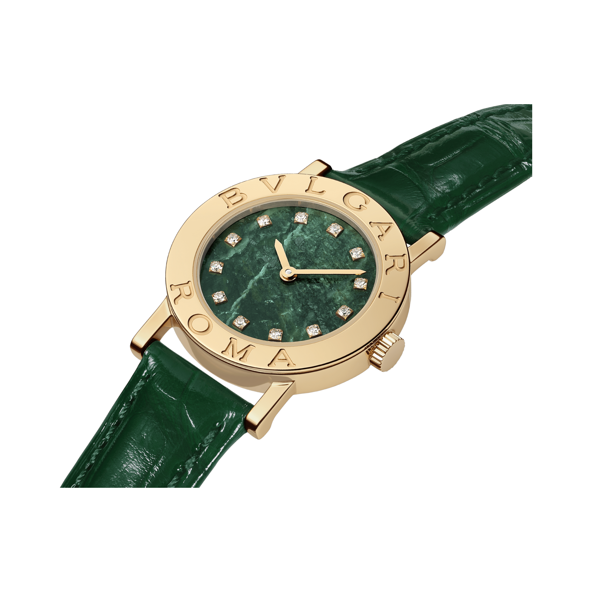 Bvlgari Bvlgari 26mm, Green Diamond set Dial_2
