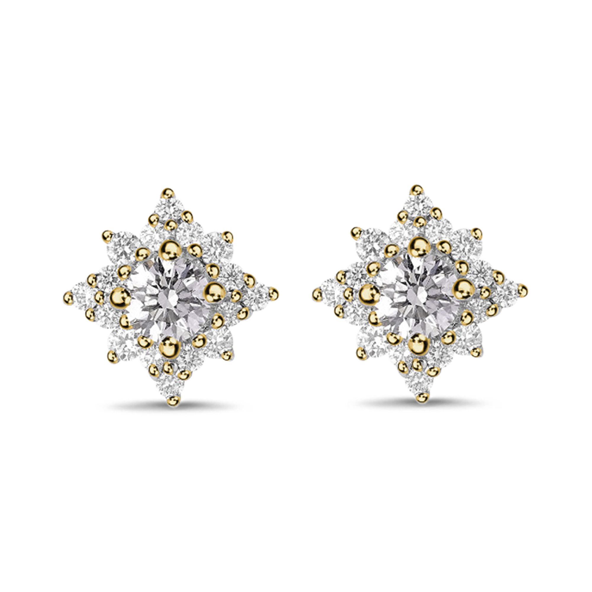 Star Struck Diamond Stud Earrings Brilliant cut, Claw set_1