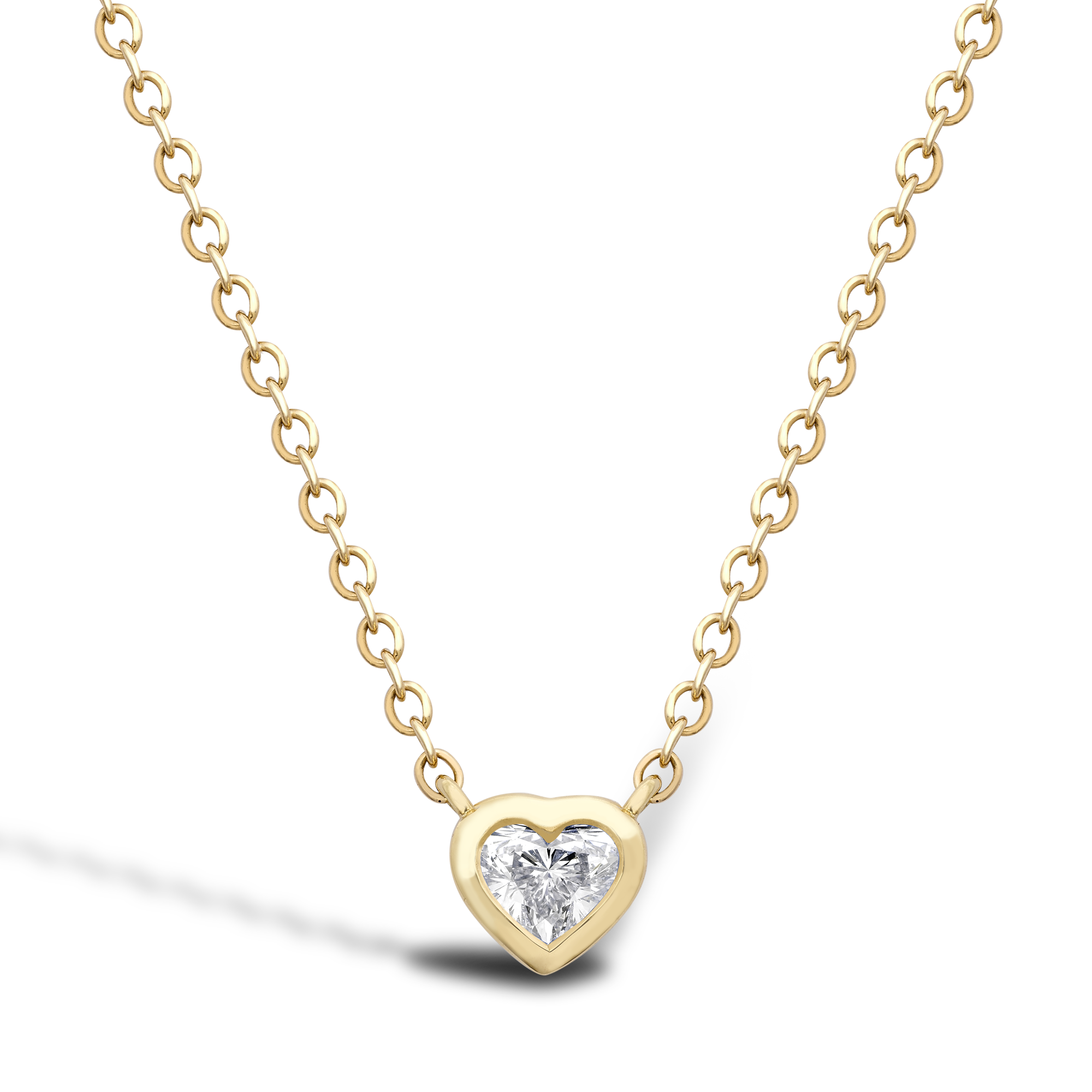 Sundance Diamond Pendant Heartshaped, Rubover Set_1