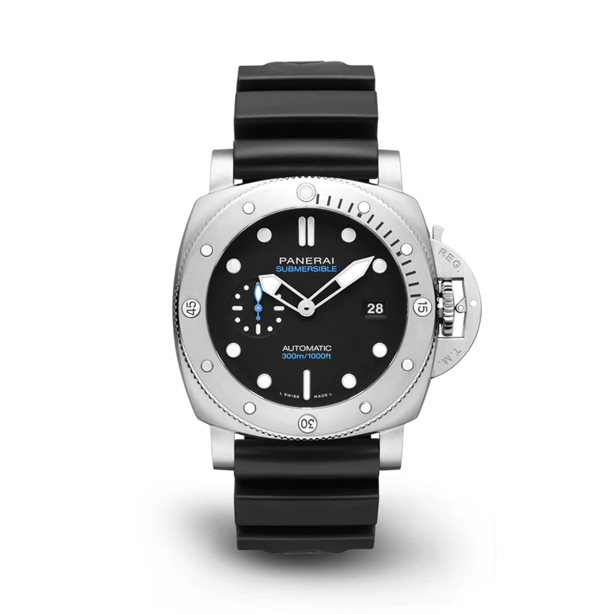 Panerai Submersible QuarantaQuattro 44mm, Black Dial, Baton Numerals_1