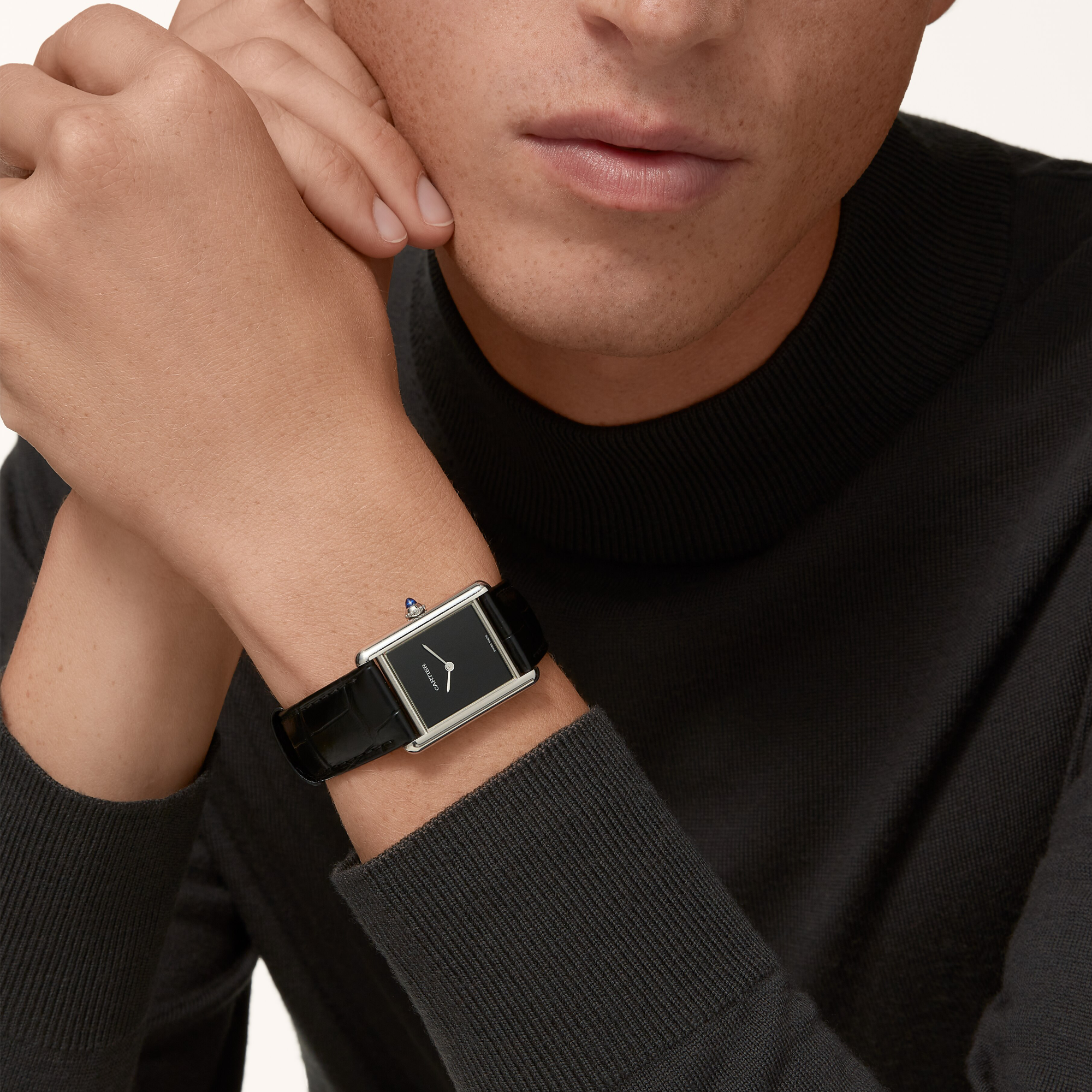 Cartier Tank Must Large, Black Dial_10