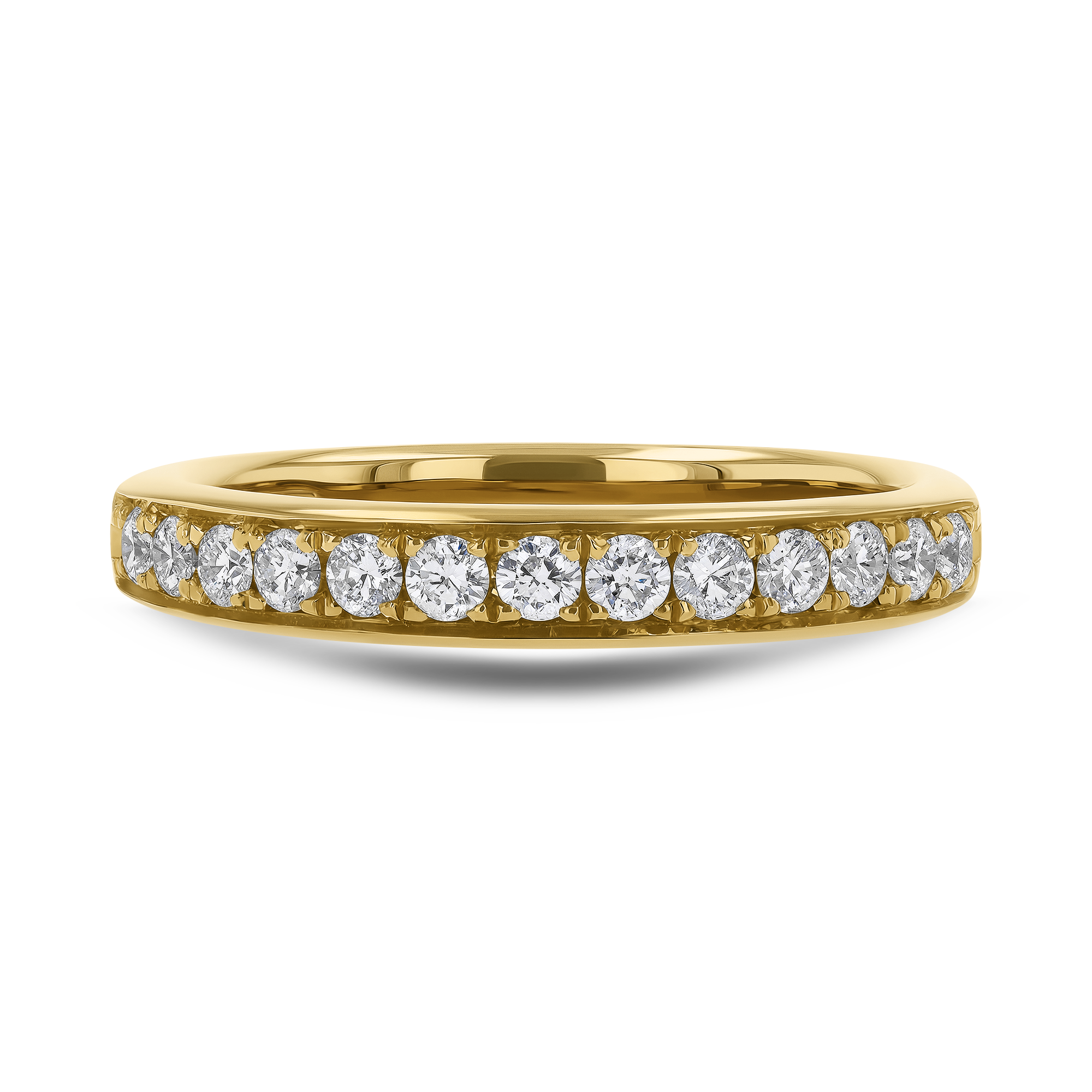 Brilliant Cut Diamond Half Eternity Ring Brilliant Cut Half Eternity Thread Set_2