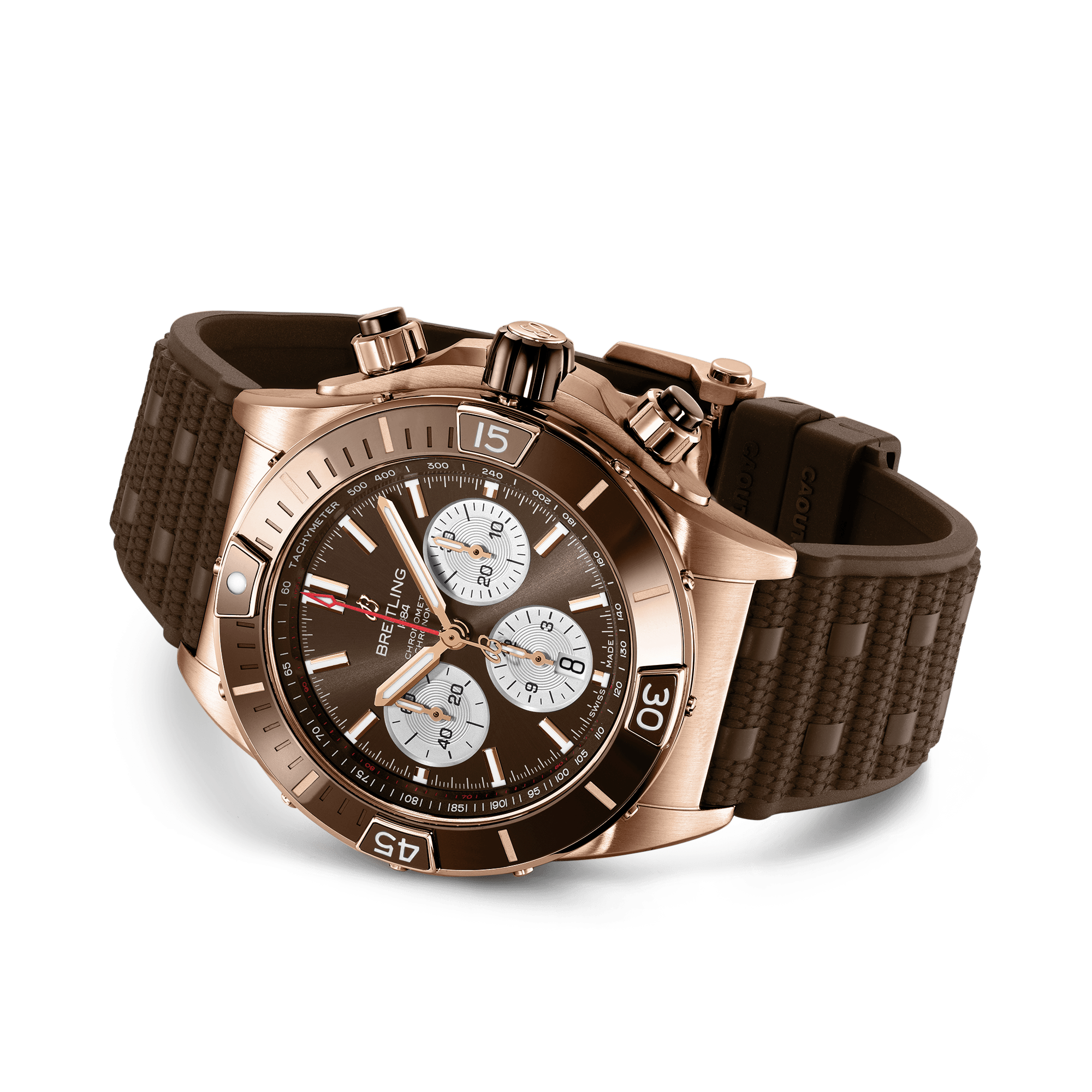 Breitling Super Chronomat B01 44 44mm, Brown Dial, Baton Numerals_4