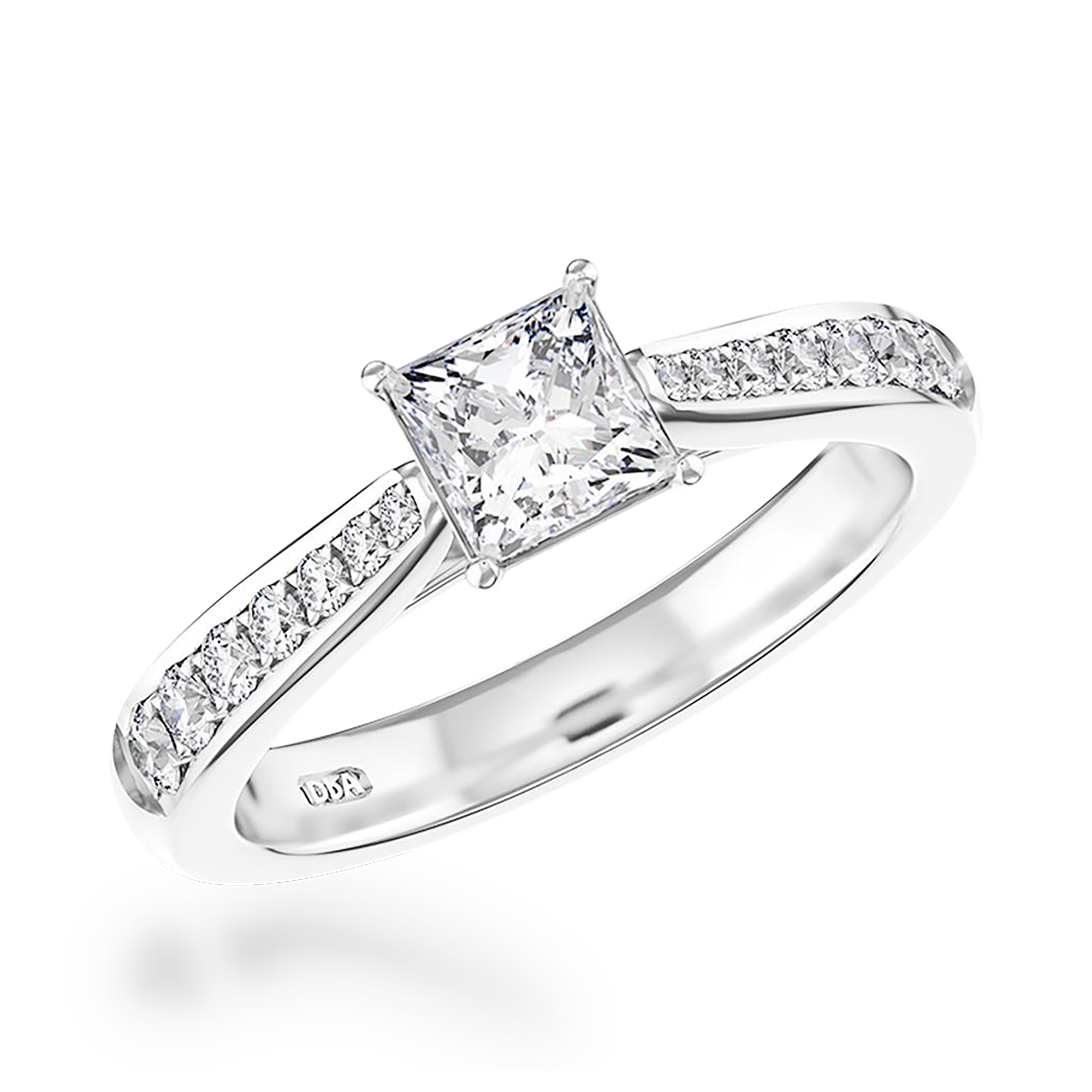 Duchess 0.60ct Diamond Solitaire Ring Princess Cut, Claw Set_1