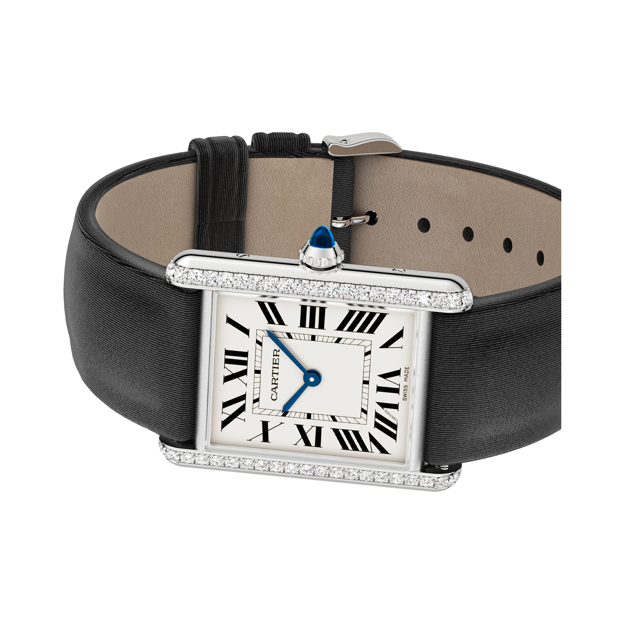 Cartier Tank 25.5mm, Silver Dial, Roman Markers_4
