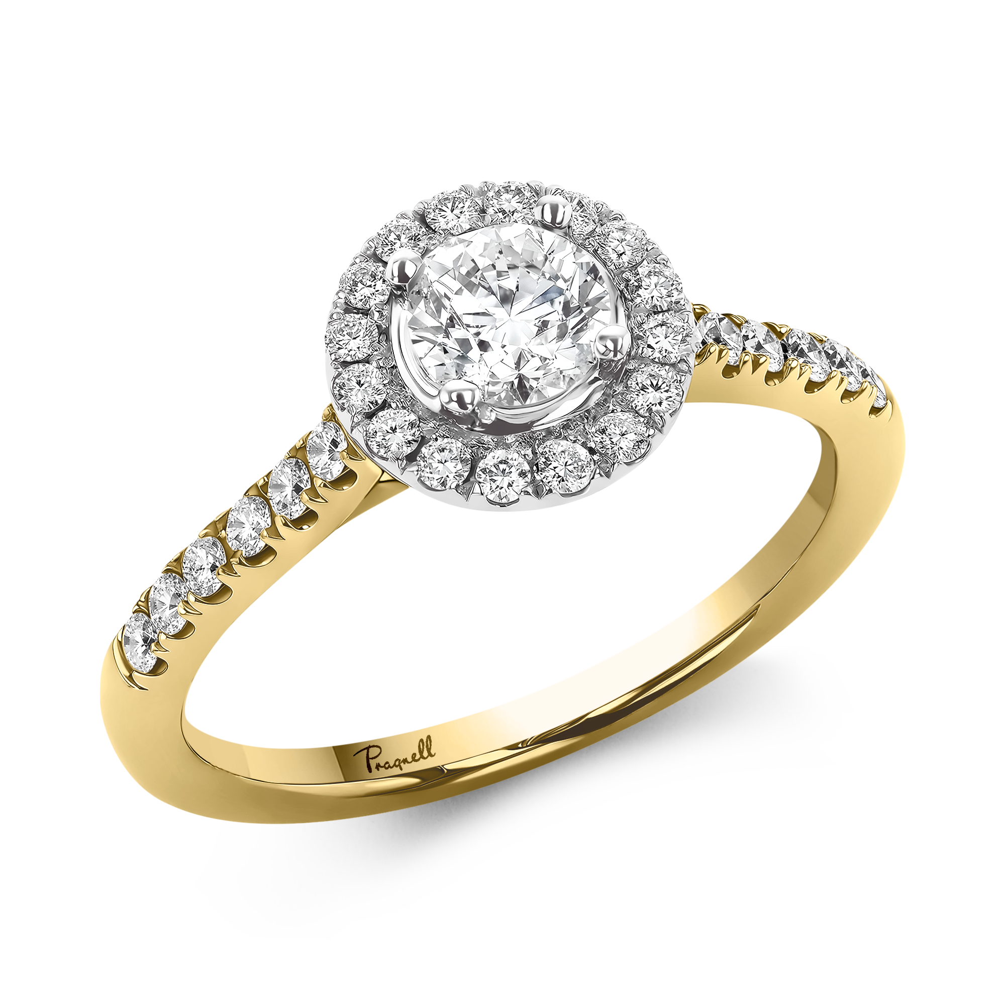Celestial 0.58ct Brilliant Cut Diamond Cluster Ring Brilliant cut, Claw set_1