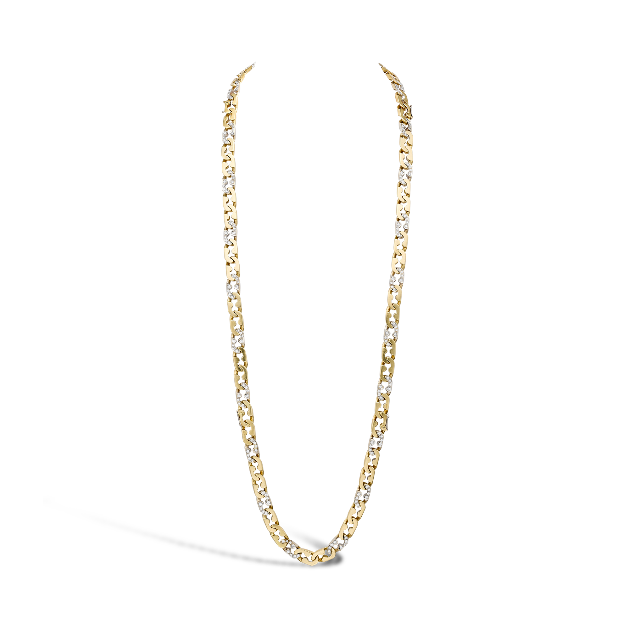 1970s Cartier Diamond Set Transformable Necklace Brilliant cut, Claw set_1