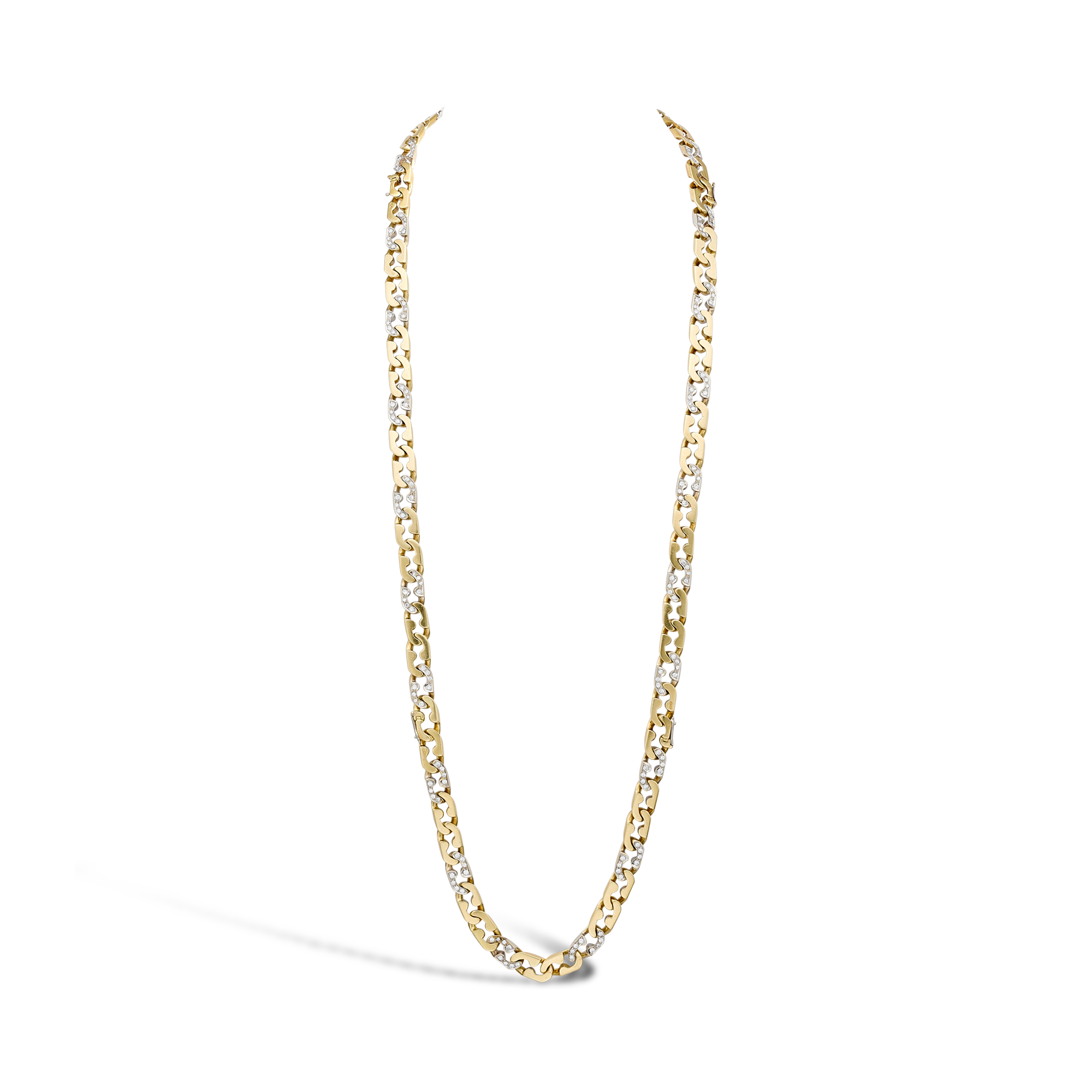 1970s Cartier Diamond Set Transformable Necklace Brilliant cut, Claw set_1