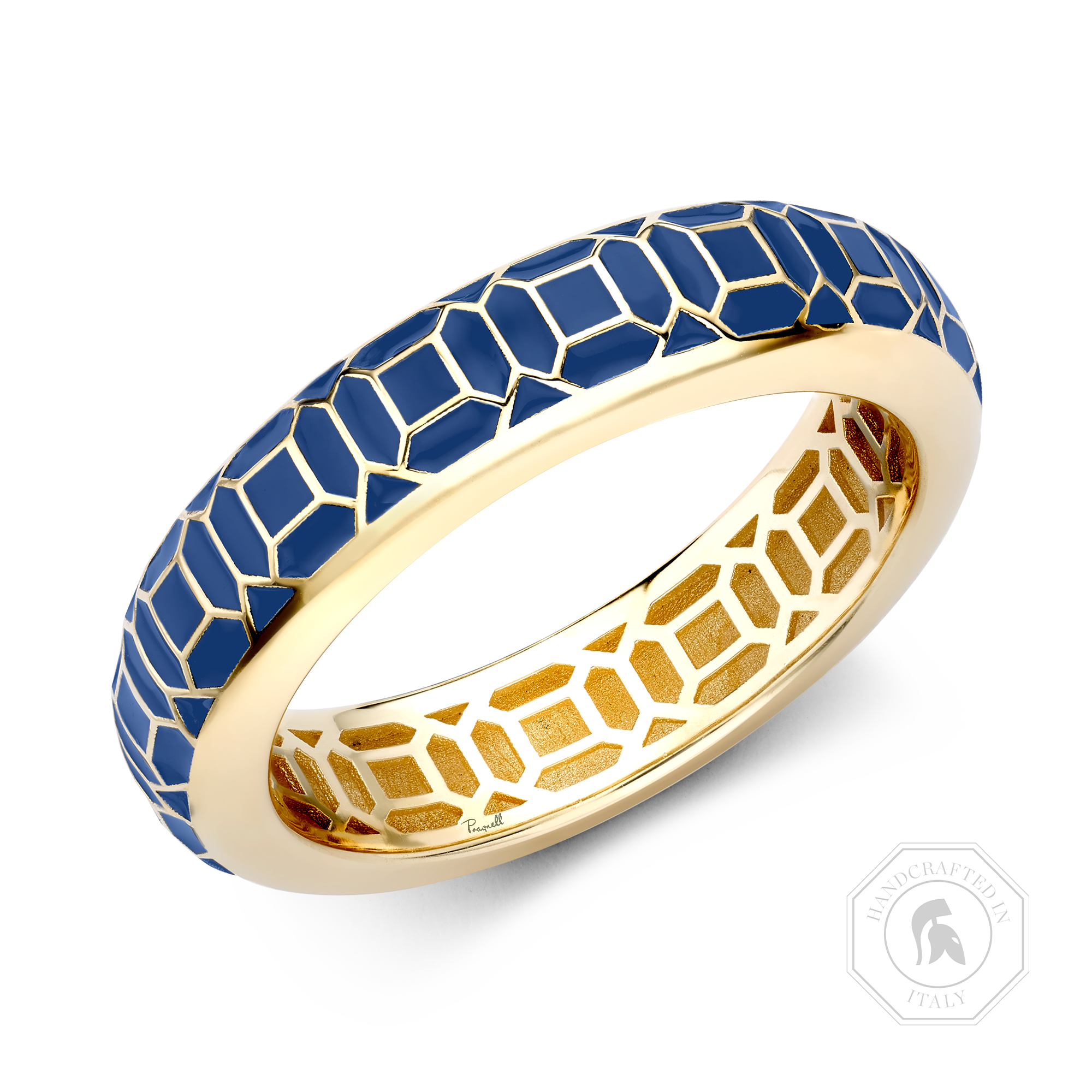 Revival Royal Blue Enamel Ring _1