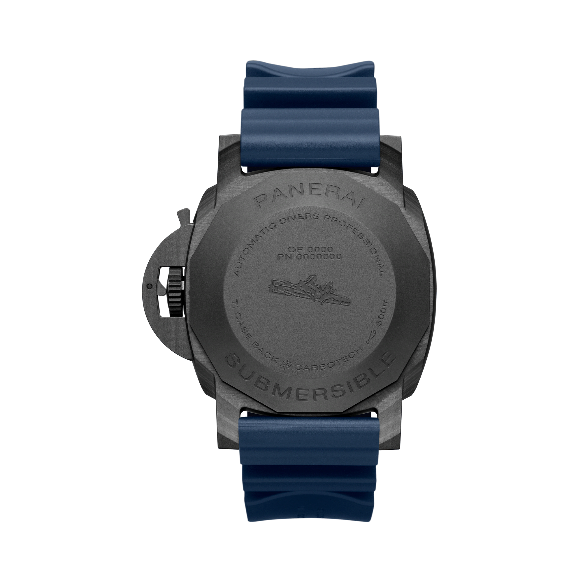 Panerai Submersible QuarantaQuattro Carbotech™ Blu Abisso 44mm, Blue Dial, Baton Numerals_2