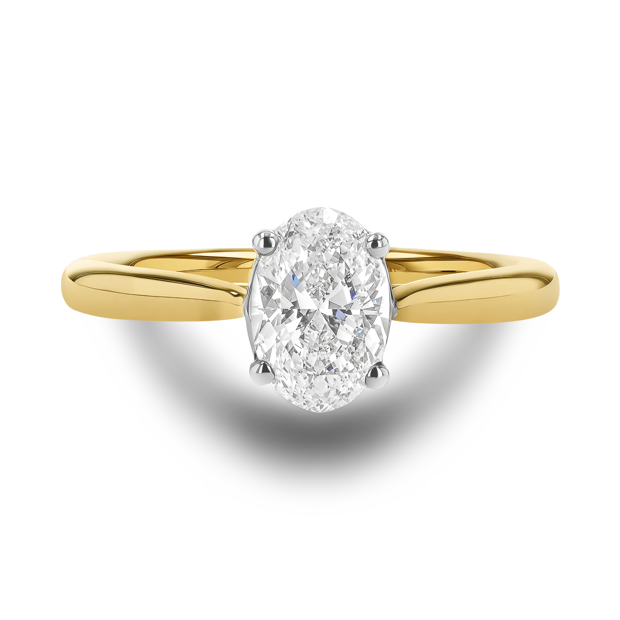 Gaia 0.33ct Oval Cut Diamond Ring Oval Cut, Claw Set_2