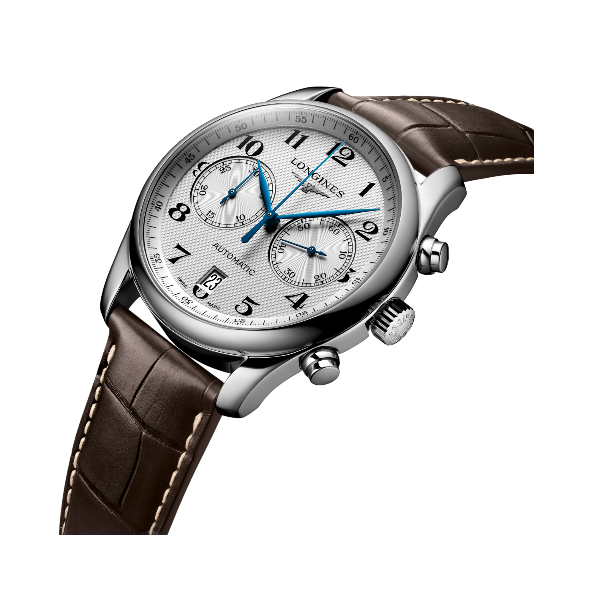 Longines Master collection 40mm, Silver Dial, Arabic Numerals_2
