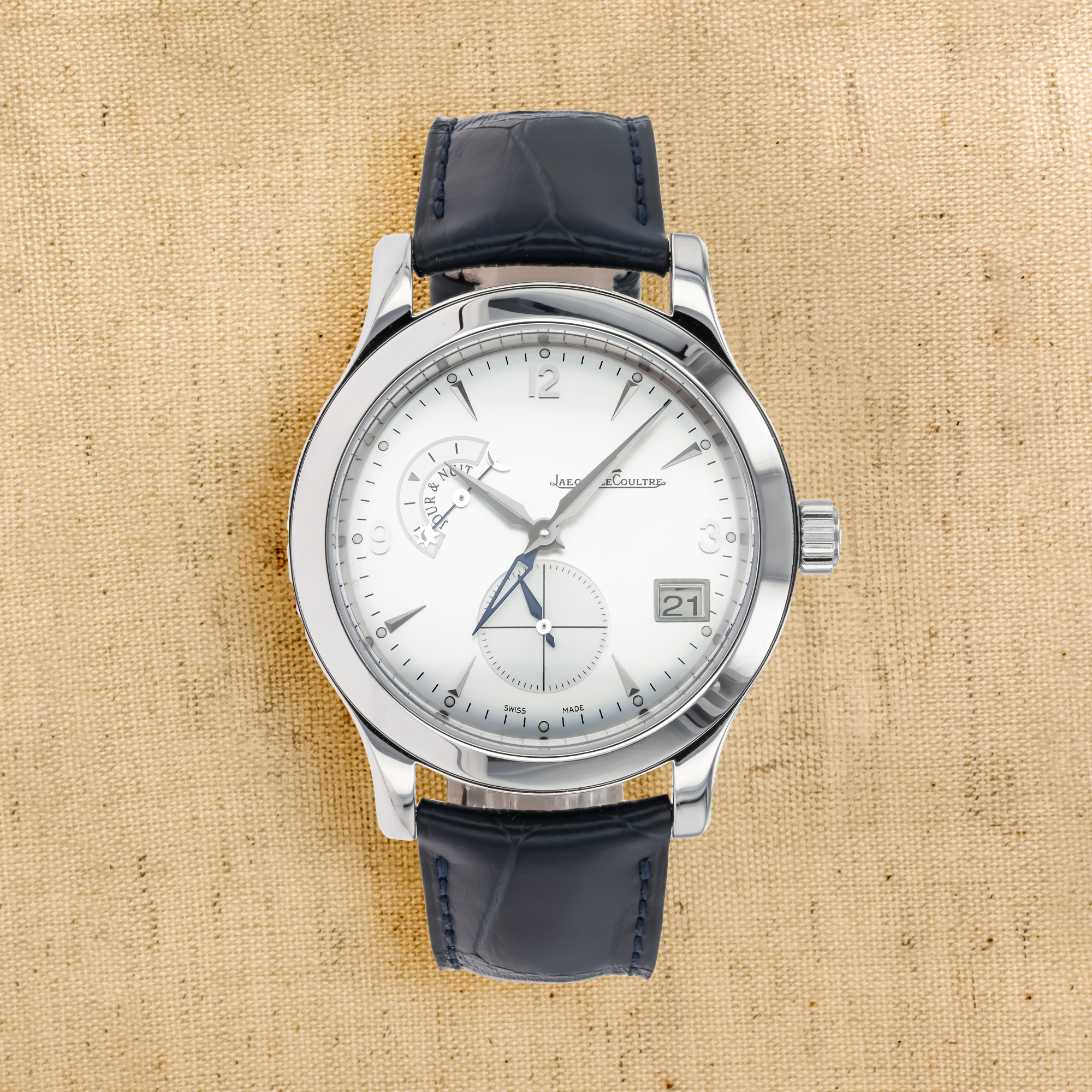 Jaeger-LeCoultre Master Hometime 40mm, Silver Dial, Arabic/Baton Numerals_1