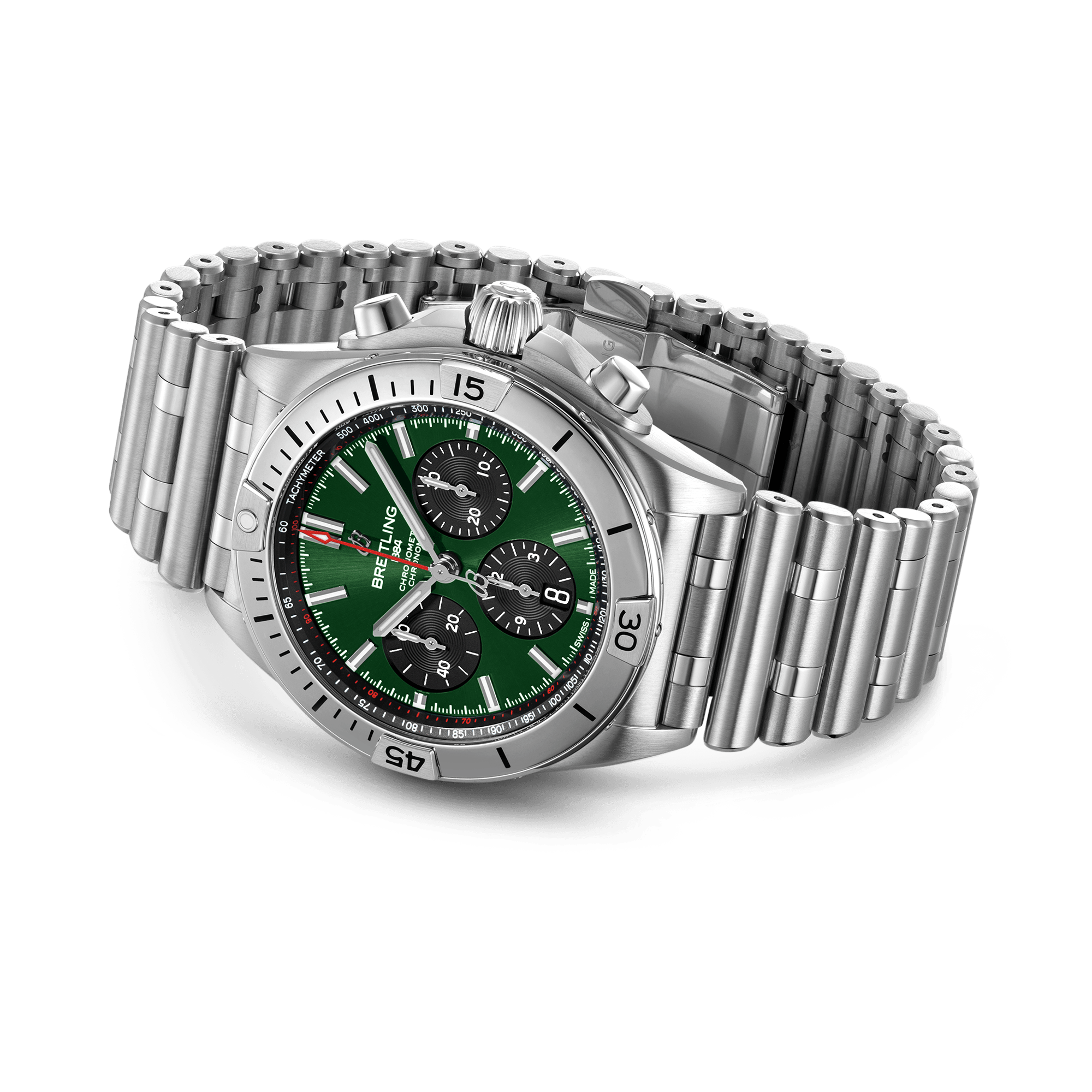 Breitling Chronomat B01 42 42mm, Green Dial, Baton Numeral_4