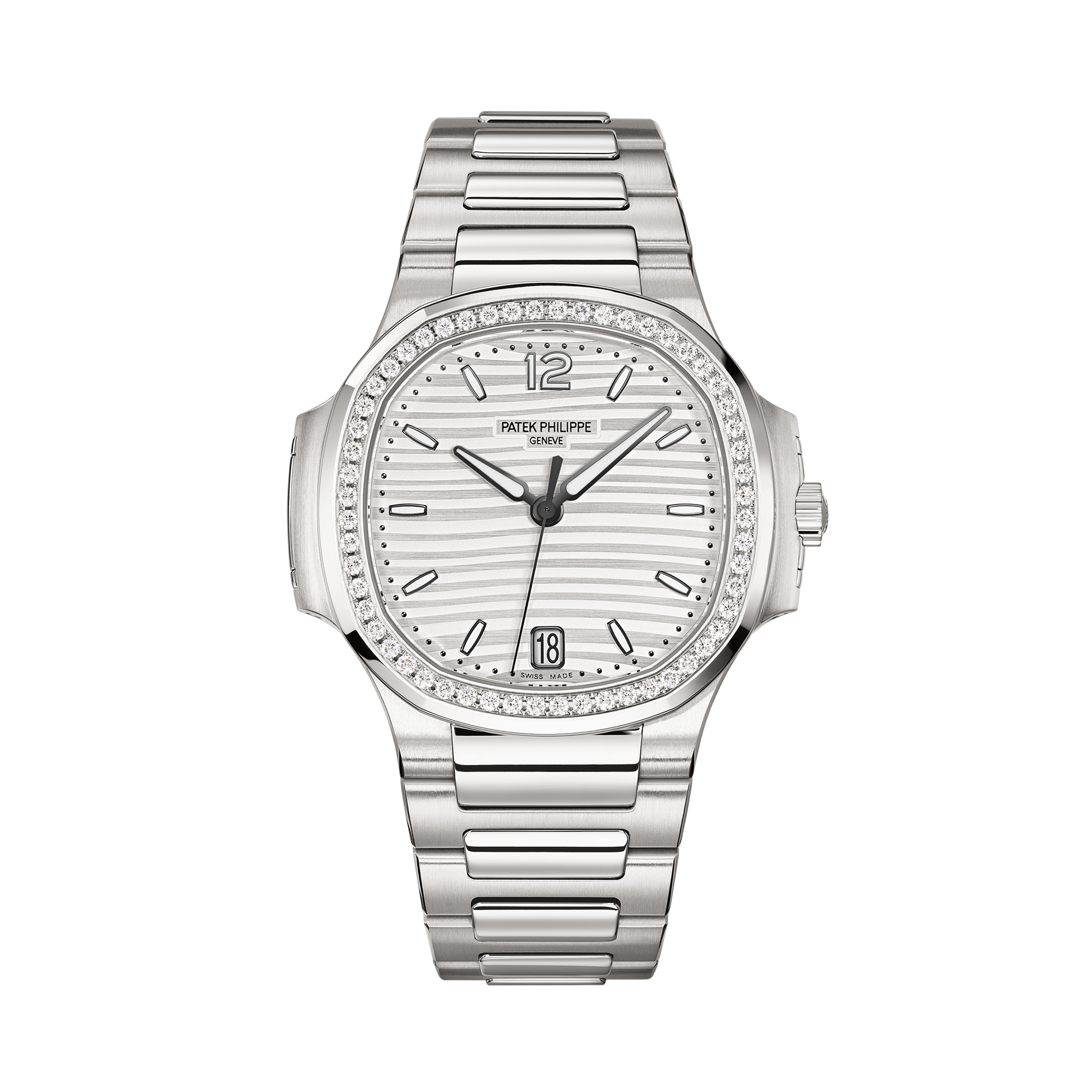 Patek Philippe Nautilus 35.2mm, Silver Dial, Baton Numerals_1