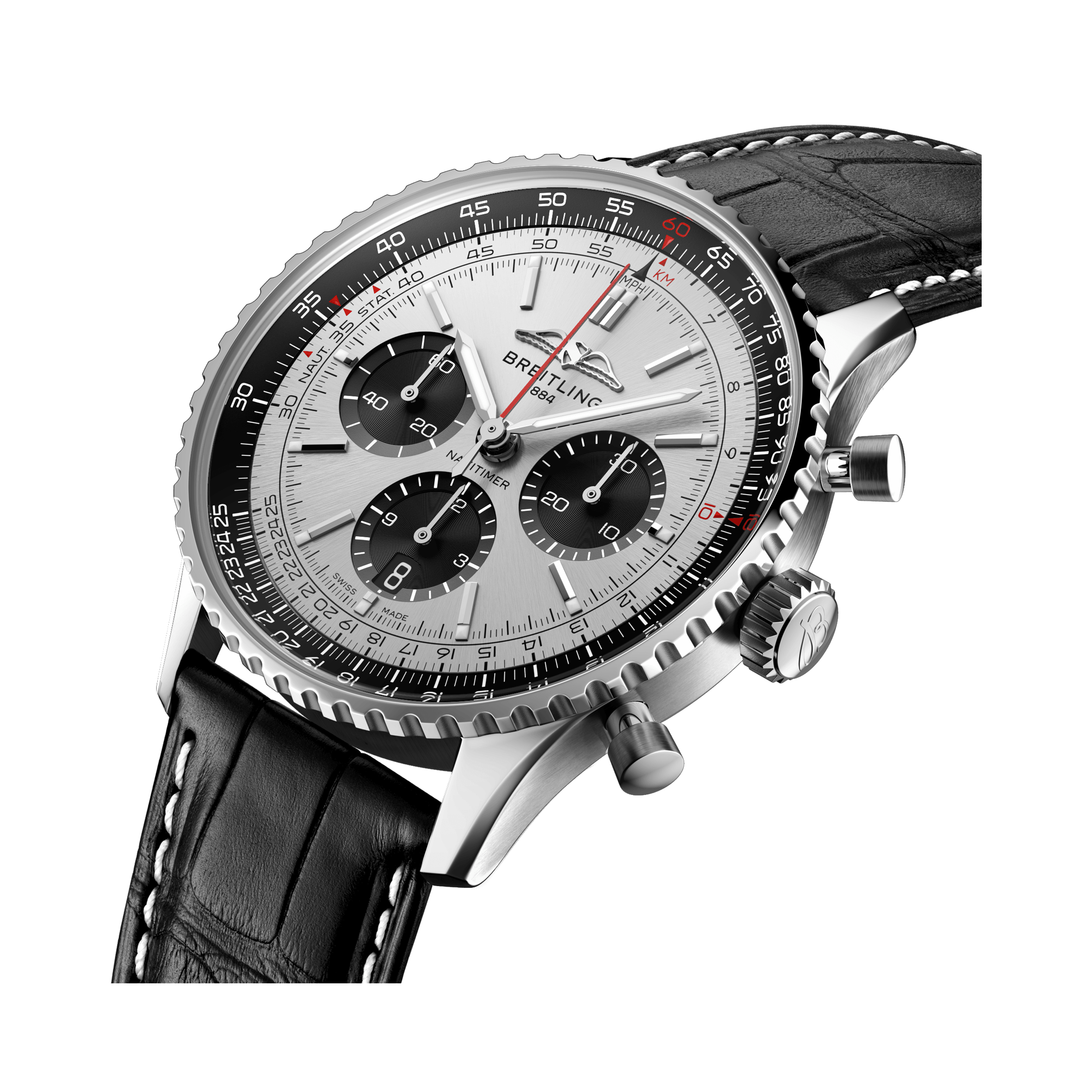 Breitling Navitimer B01 Chronograph 43 43mm, Silver Dial, Baton Numerals_3